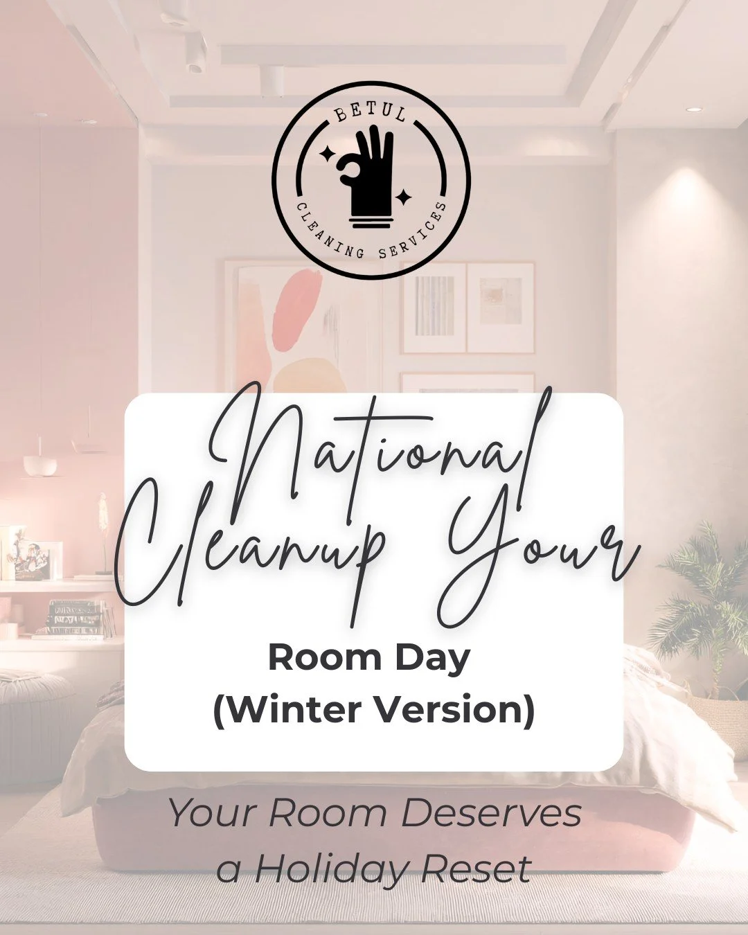 With the holidays approaching, your room should feel like rest, not work. 
Let us help you enjoy the season with less stress and a fresh space.

Schedule your bedroom reset cleaning.

#atlantacleaningservice #peaceofmind #HolidaySeason2025 #Christmas