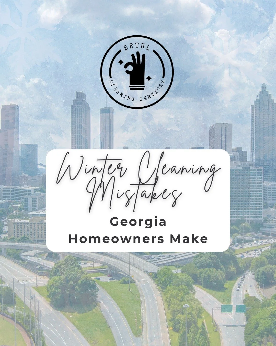 Georgia winters may be mild, but indoor mess builds fast. 
January is the perfect time to clean smarter, not harder. 
Staying consistent now saves time and stress later.

Schedule your cleaning today!

#GeorgiaHomes #WinterCleaningATL #HomeCareMatter