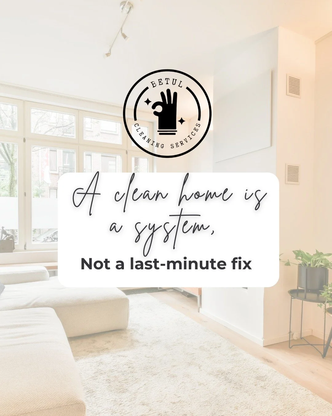 The best homes aren&rsquo;t cleaned in a rush. 
They&rsquo;re maintained with intention. 
Whether it&rsquo;s your family home or a rental property, having a cleaning routine changes everything.

It is time to schedule your cleaning.

#HomeSystems #At