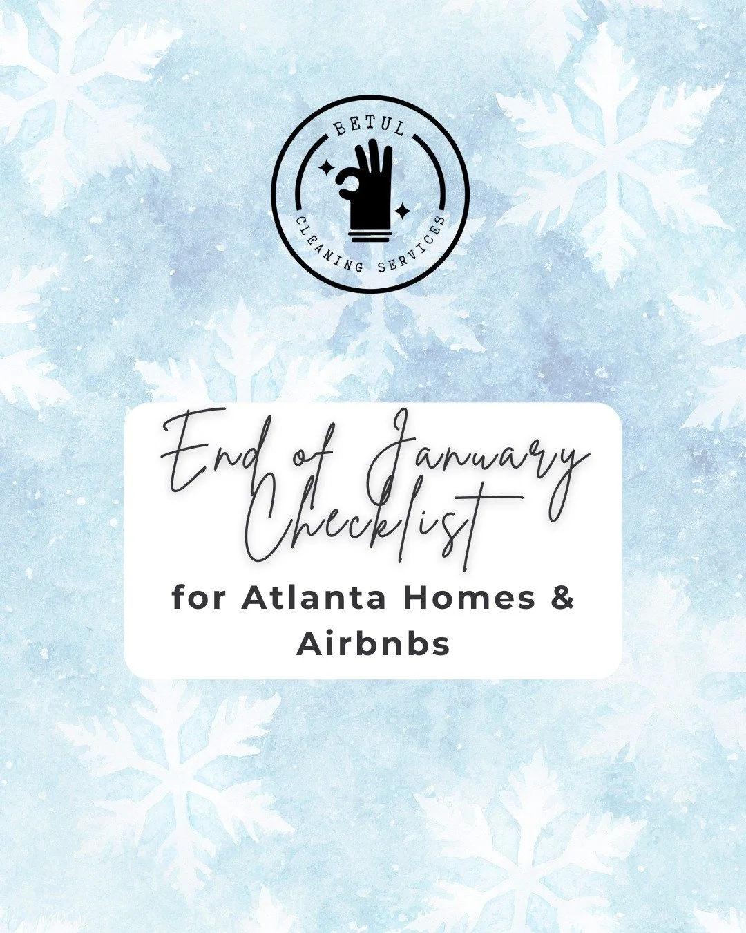 January is almost over, but the year is just getting started. 
A clean reset now helps you move into February focused, organized, and ahead of schedule.

Need help? Just contact us today!

#AtlantaHomeReset #EndOfMonthClean #PeacefulHomes #AtlantaCle