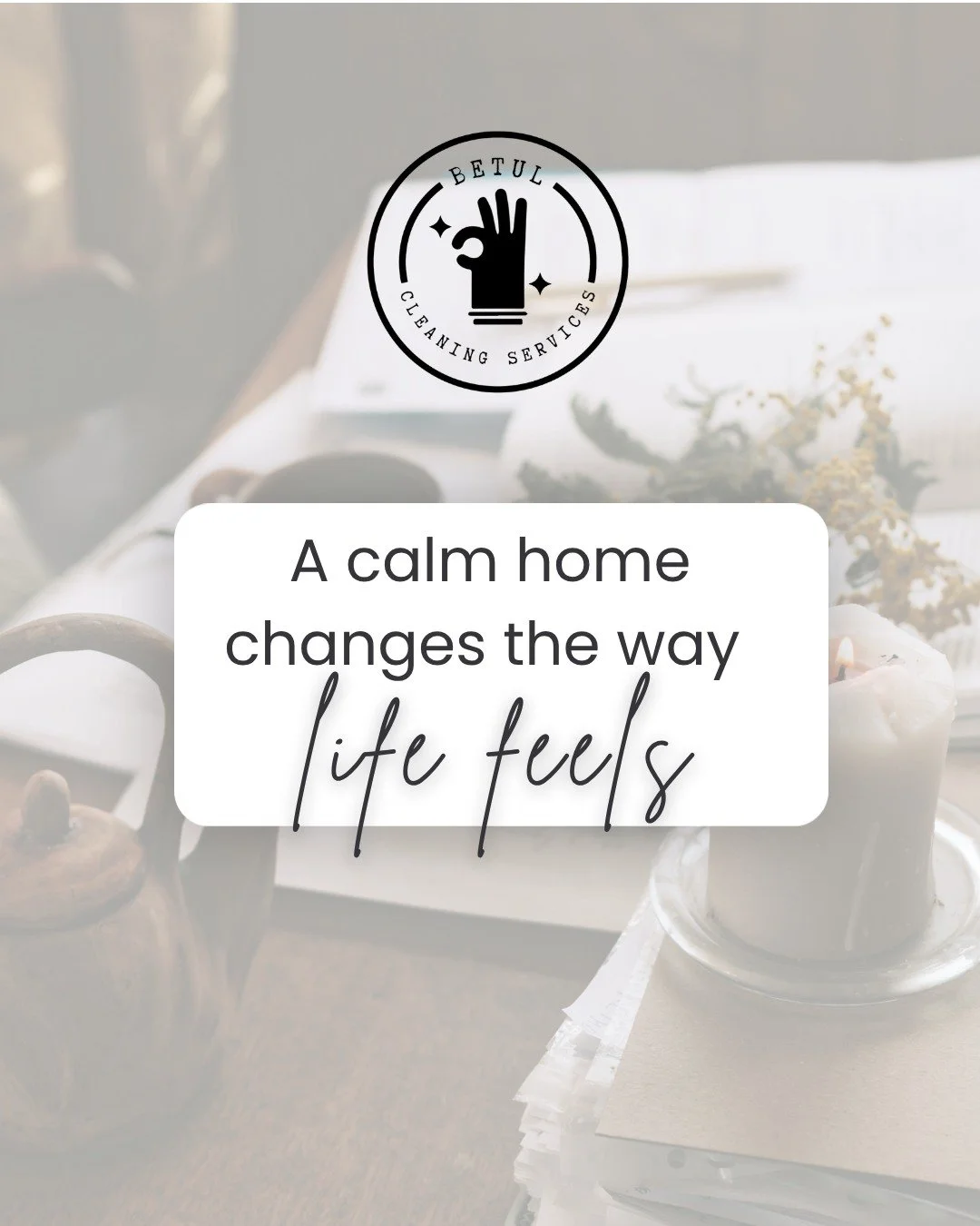 There is something different about waking up in a home that feels cared for.

Less rushing.
Less visual noise.
Less mental clutter waiting for you before the day even starts.

A clean home does more than look good. It creates room to think clearly, b