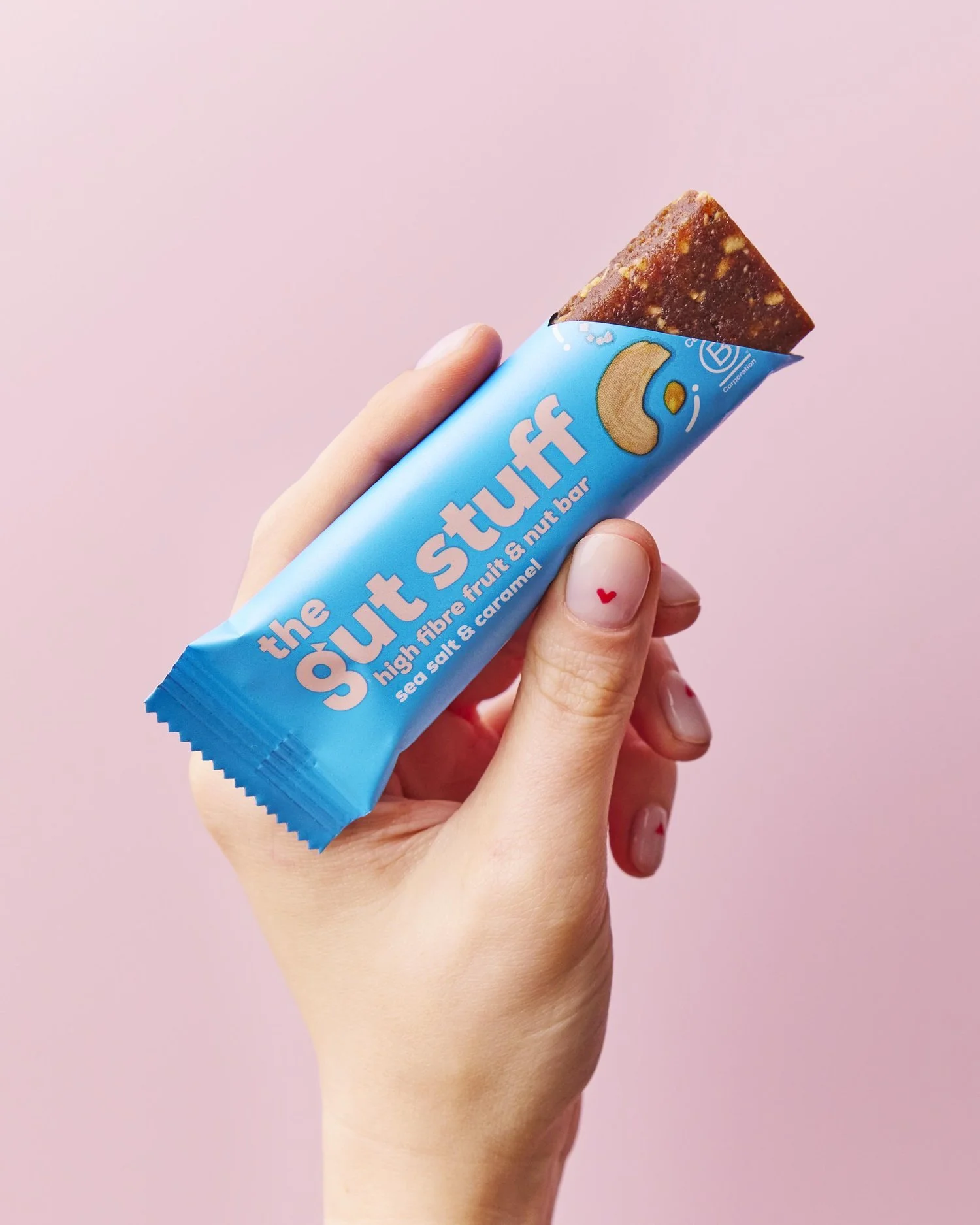 Cashew Gut health snack bar | Food Product Photography