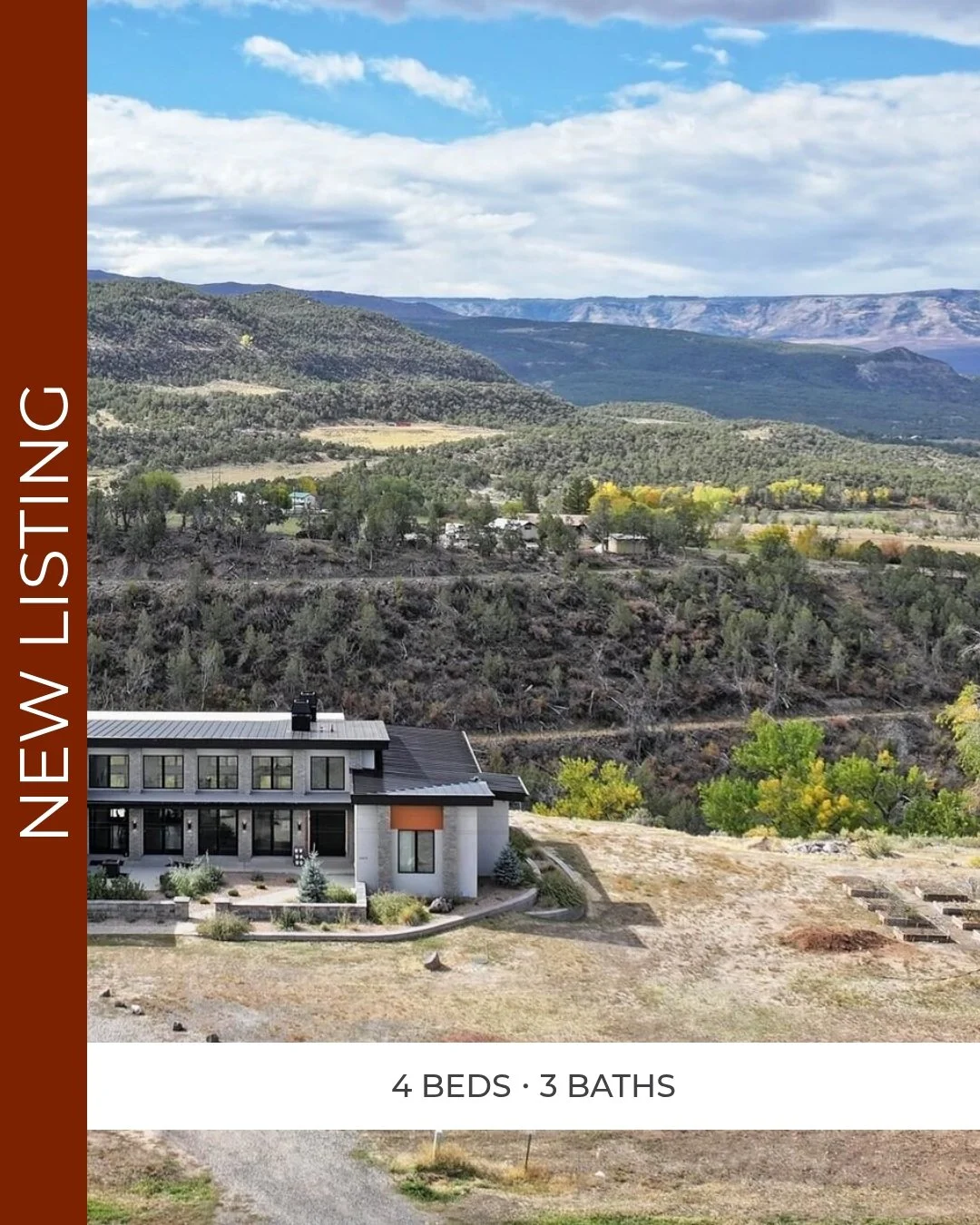 If you're looking for a 4 bedroom home in Molina, Colorado this new listing at 12471 54 7/10 Road could be the one! Price $1,800,000. Click for more pictures and information. Show someone who might be interested or Julie Piland at (970) 985-0913!