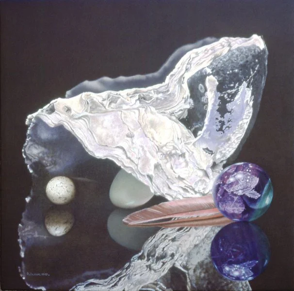 Bernini Suite 3,  Oil on Canvas, 14" x 14"  1997