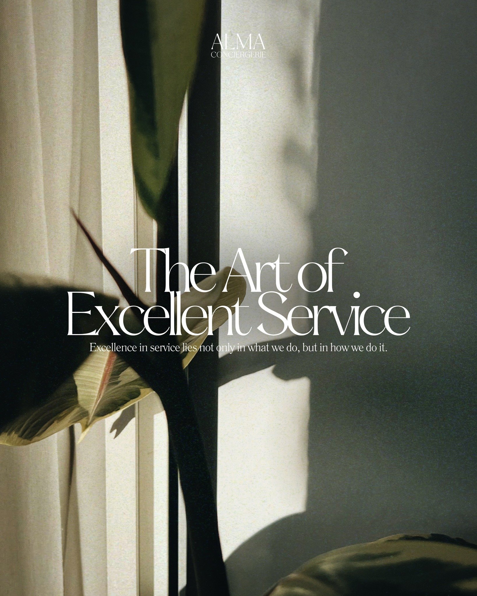 The art of excellence in service lies in every gesture, every attention, and every detail. By combining listening, anticipating needs, and personalization, we create unforgettable experiences. ✨

Alma Conciergerie | Portugal | Premium Services | Life