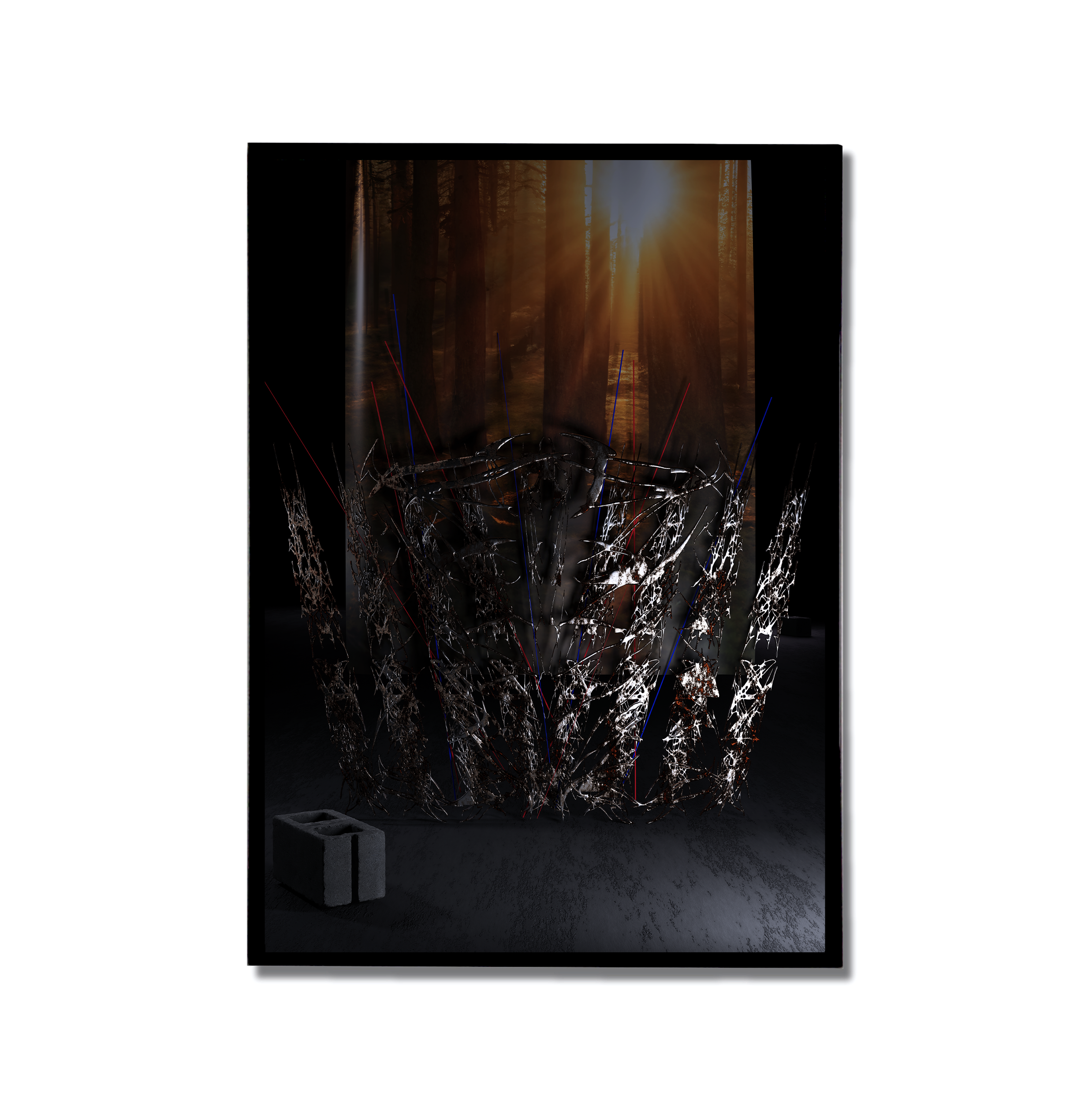 "Nature lies beyond this rusty fence, 2024" (A2)