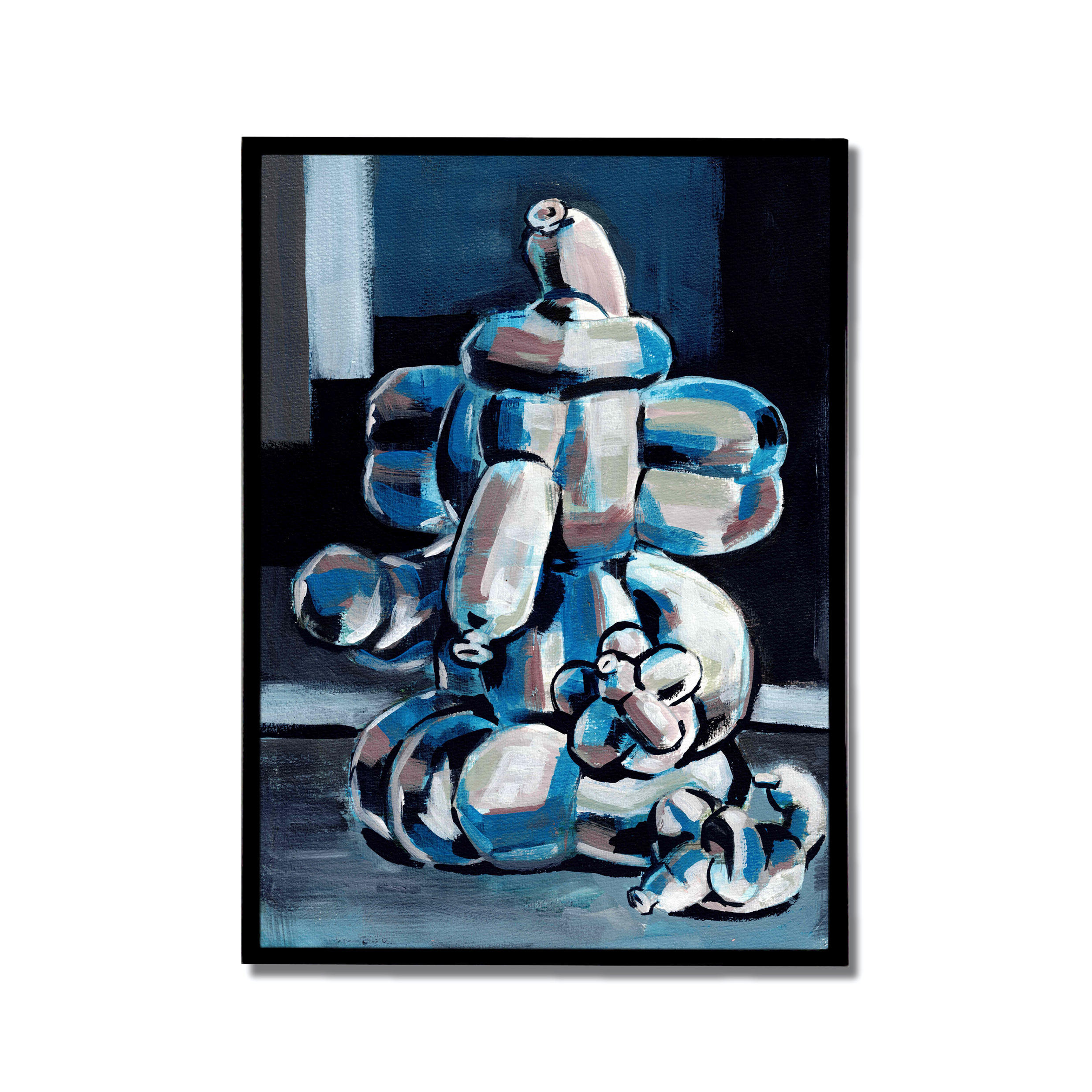 "Balloon Ganesha In Blue Room"