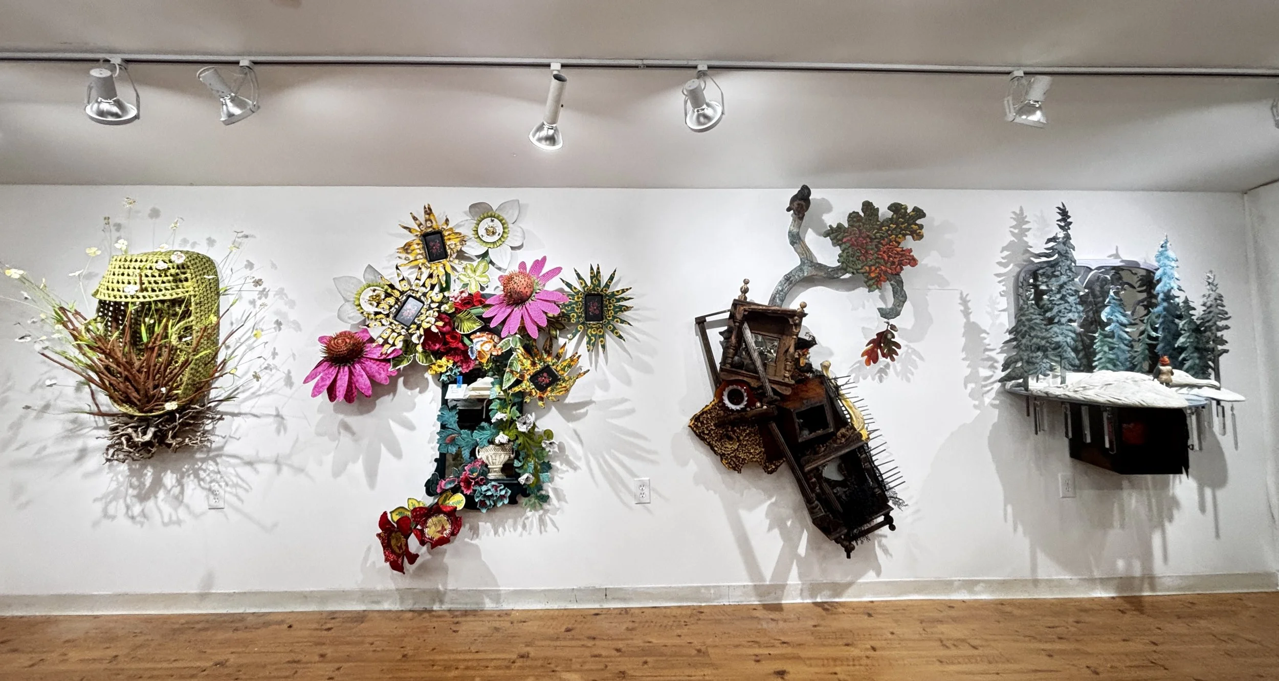 Time Takes Time wall assemblages_studio installation 2025