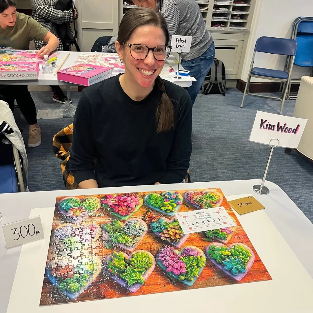 Congratulations to the winners of HEAT 3 at our Valentine&rsquo;s Puzzle Competition this past Saturday! 🧩

HEAT 3 - SOLO 300pc
BUFFALO GAMES: EDUARD - HEART SUCCULENTS
🥇1st Place: Kim Wood: 00:48:07
🥈2nd Place: Erika Sorrel: 00:50:24
🥉3rd Place: