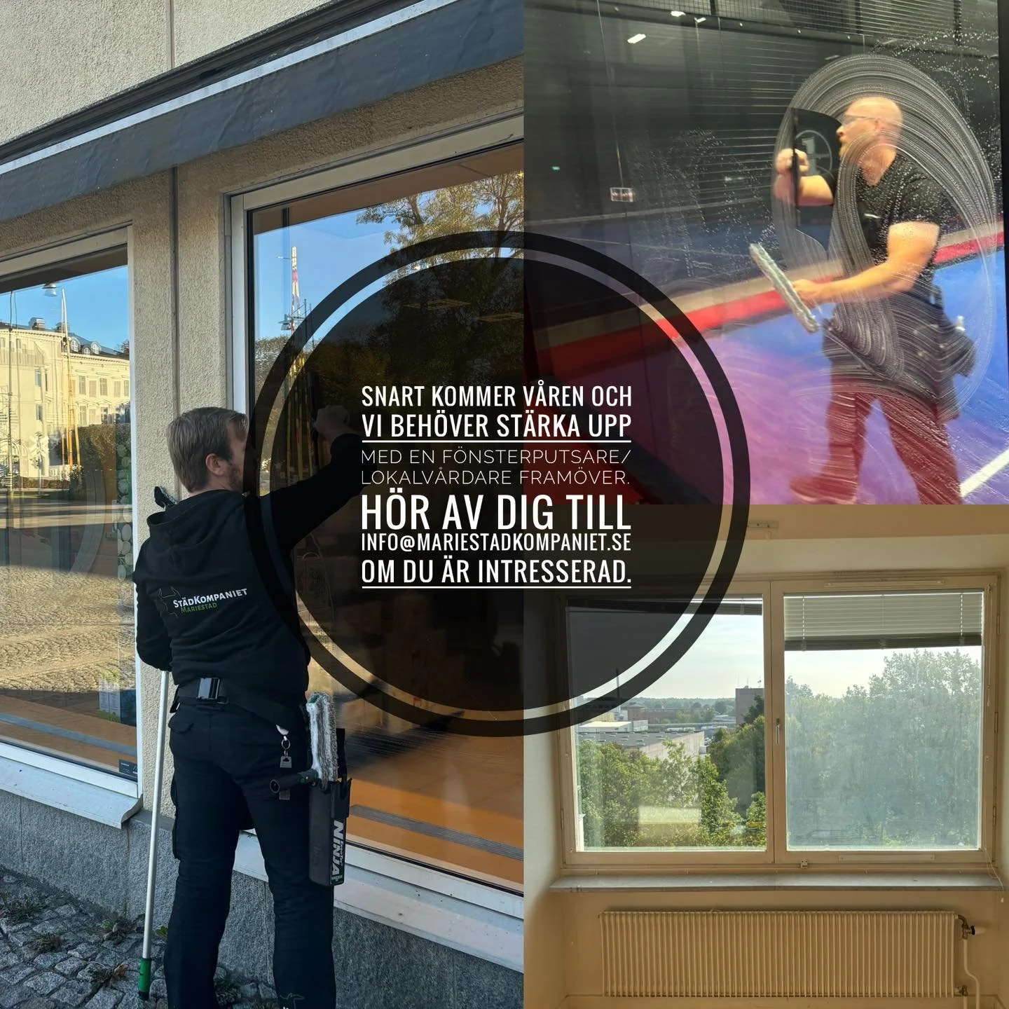 Nu ser vi fram emot v&aring;ren och rena f&ouml;nster!
Dela g&auml;rna. 😊