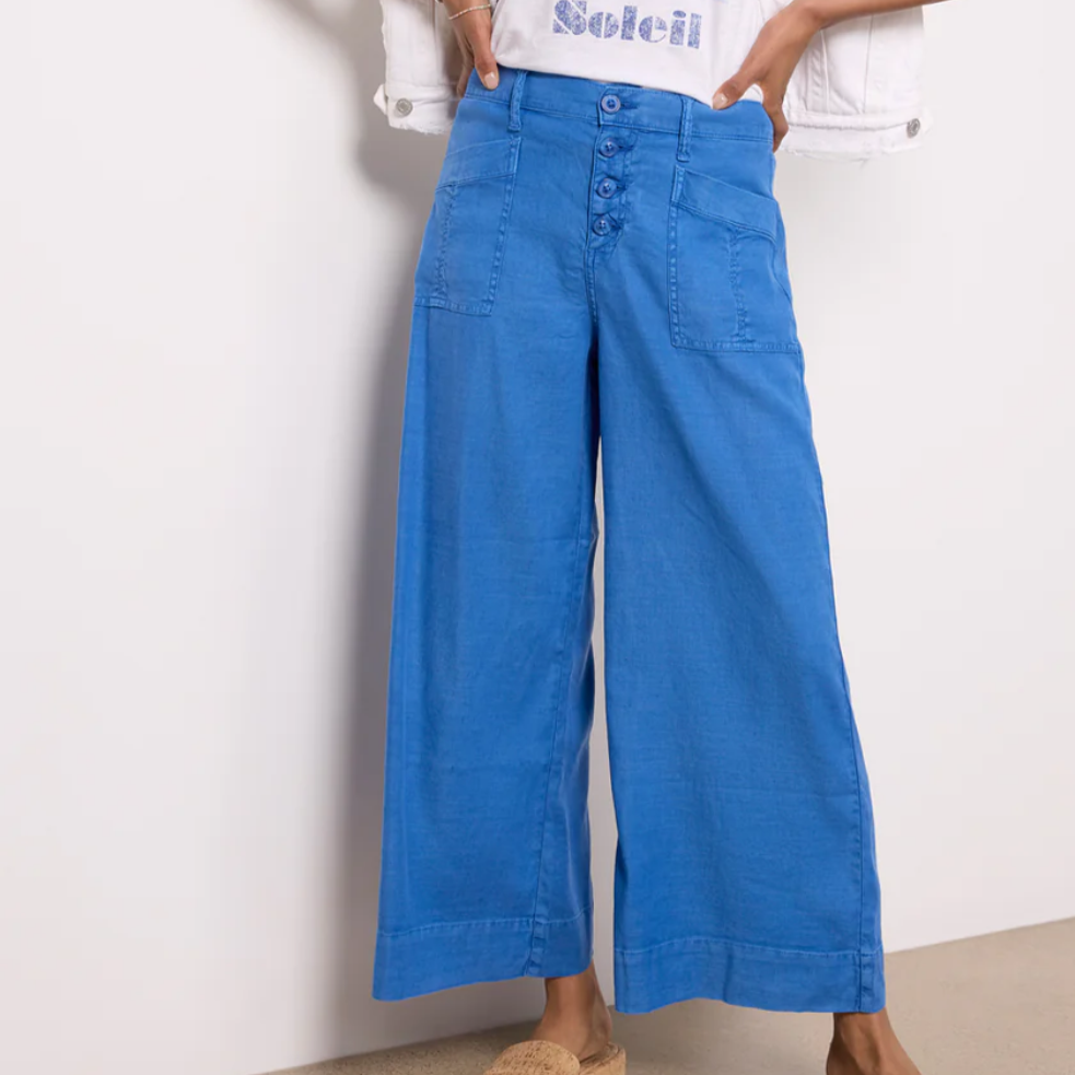 evereve wide leg pants 27"