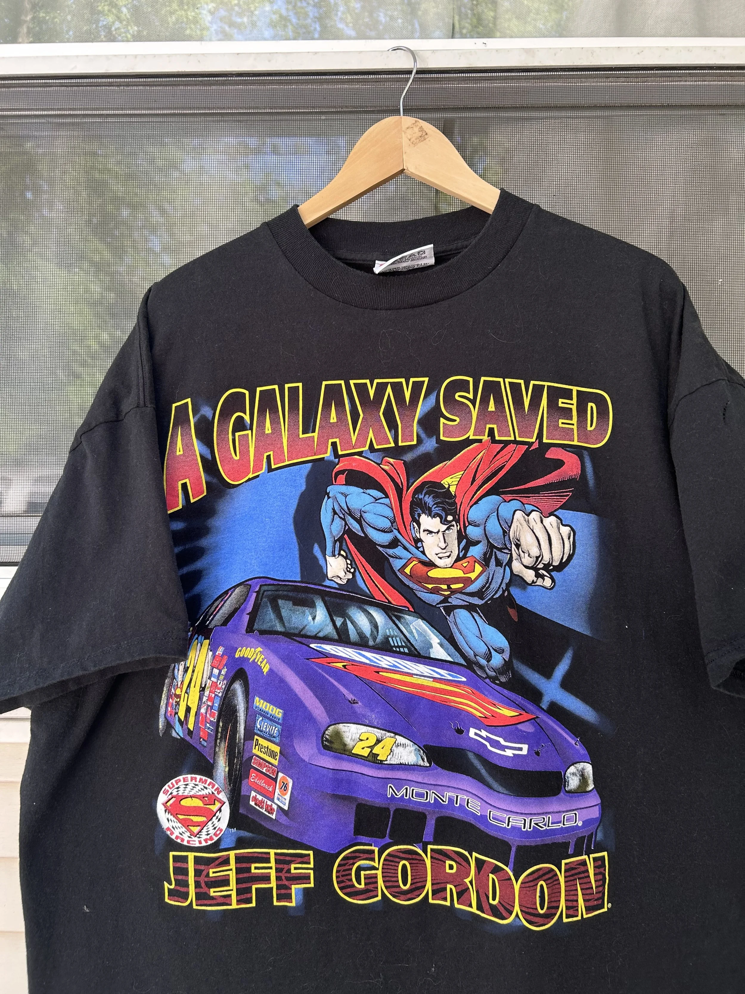 90s jeff gordon x superman tee