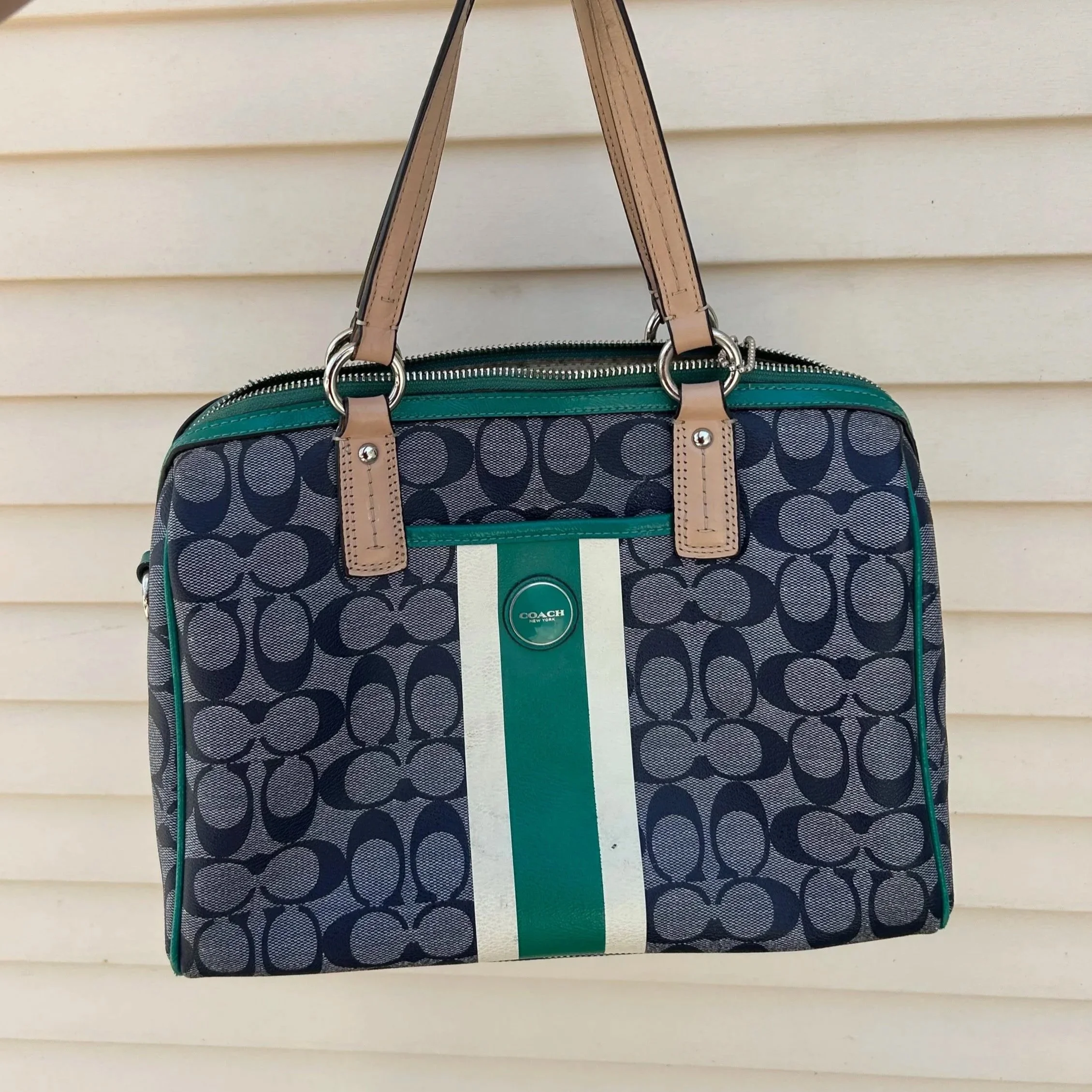 y2k coach signature bag