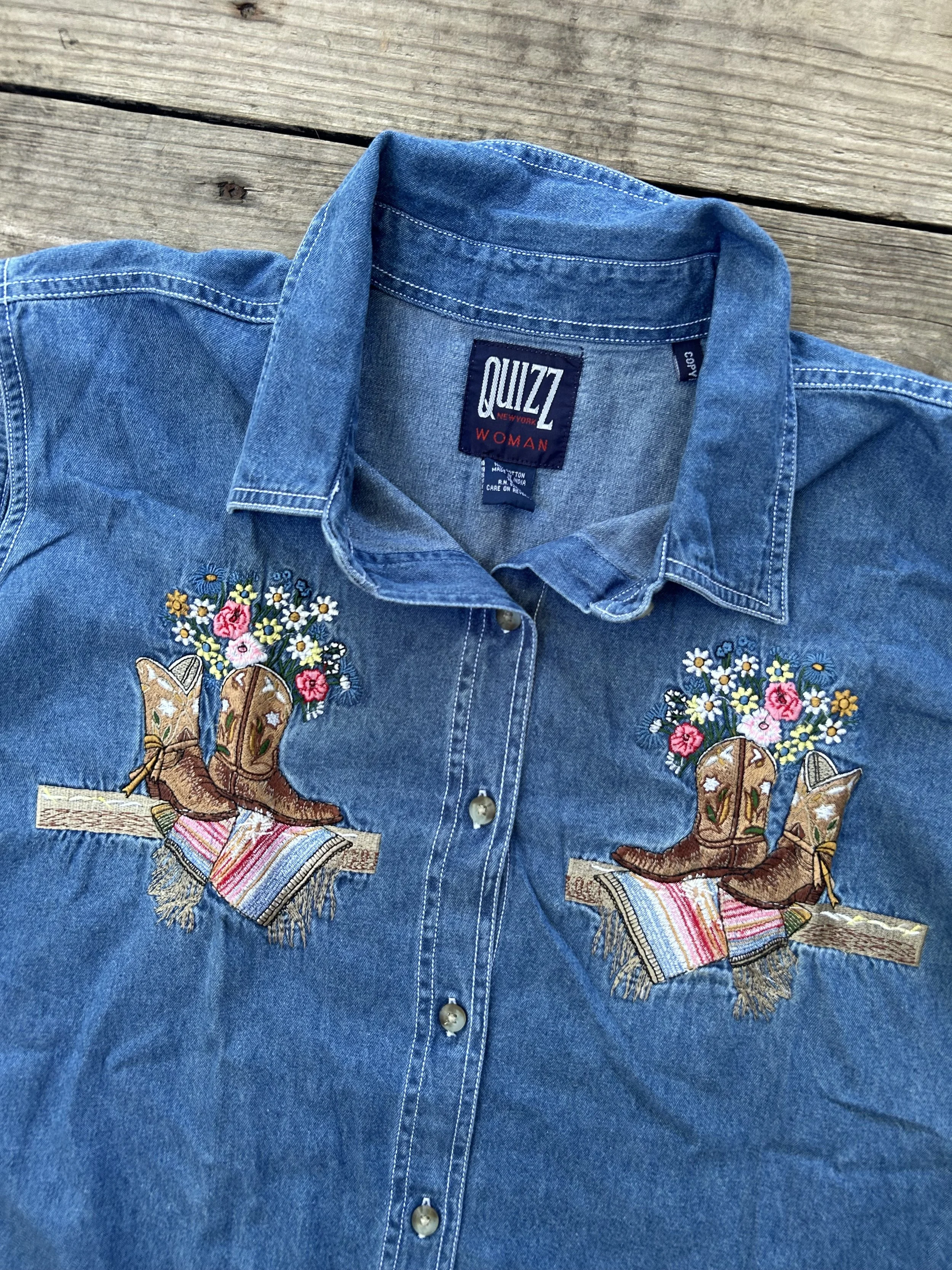 vintage western button down