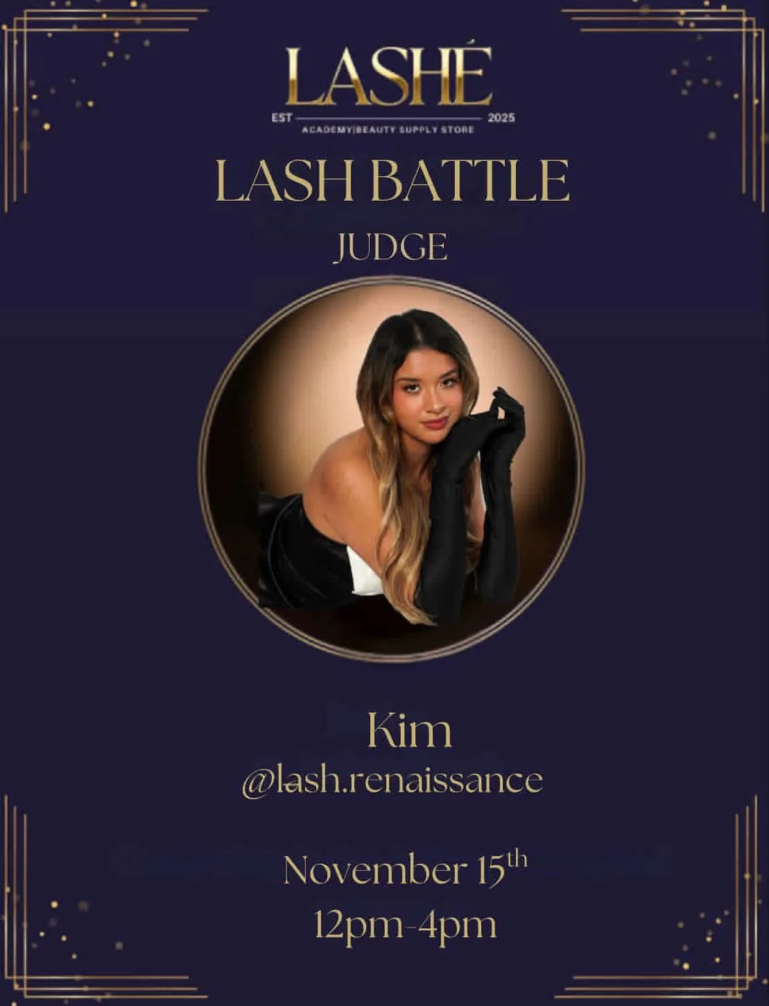 ✨ I&rsquo;m so excited to announce that I&rsquo;ll be one of the official judges at the upcoming Lash&eacute; Lash Battle! ✨

Join us this November 15th from 12PM&ndash;4PM at 310 Trousdale Dr, Chula Vista, CA for a day full of talent, creativity, an