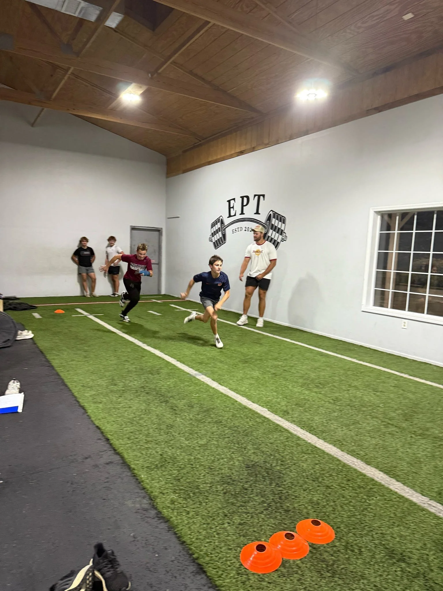 Speed day competition with JV/Varsity athletes.
