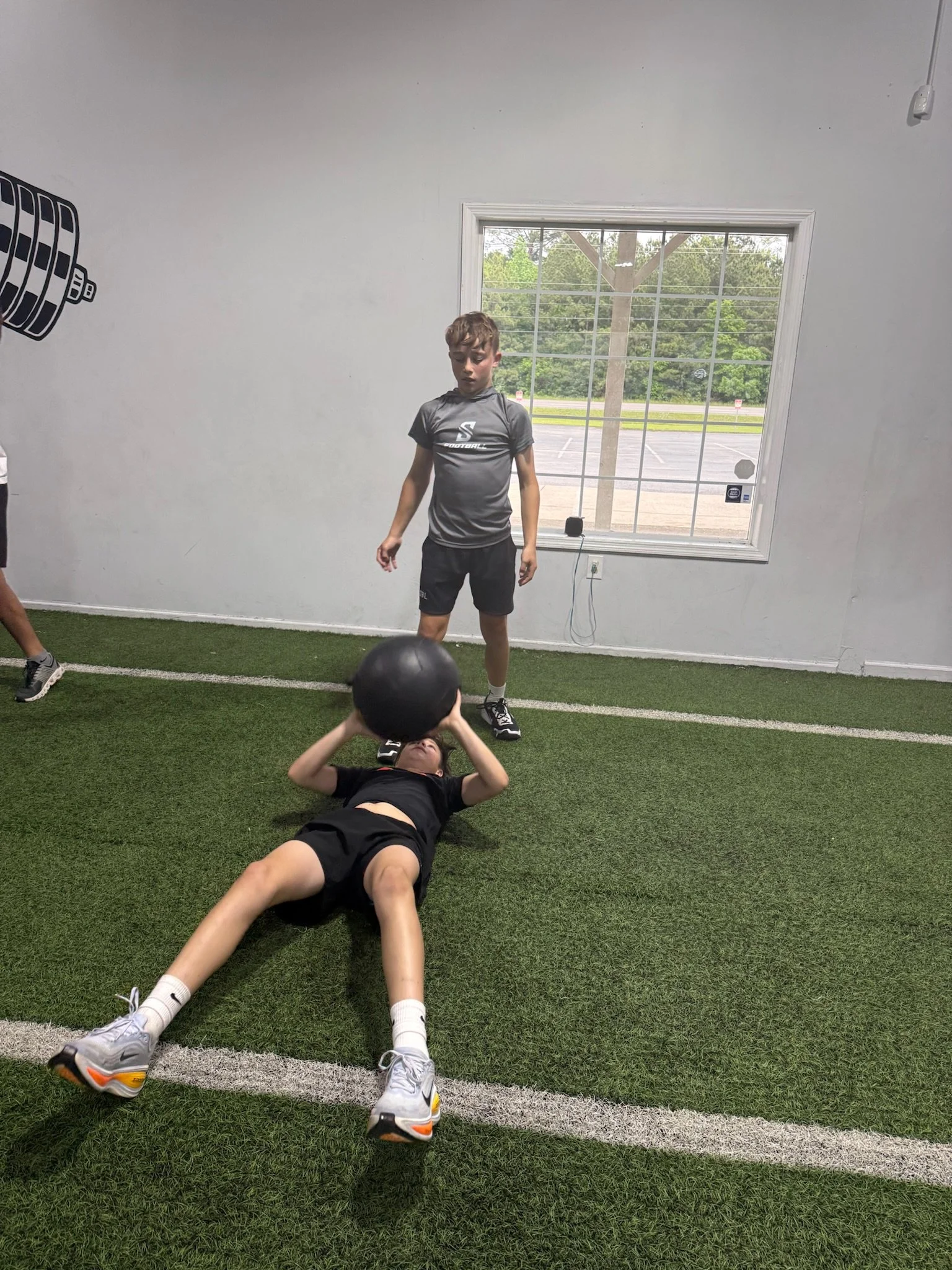 Med ball explosive training.