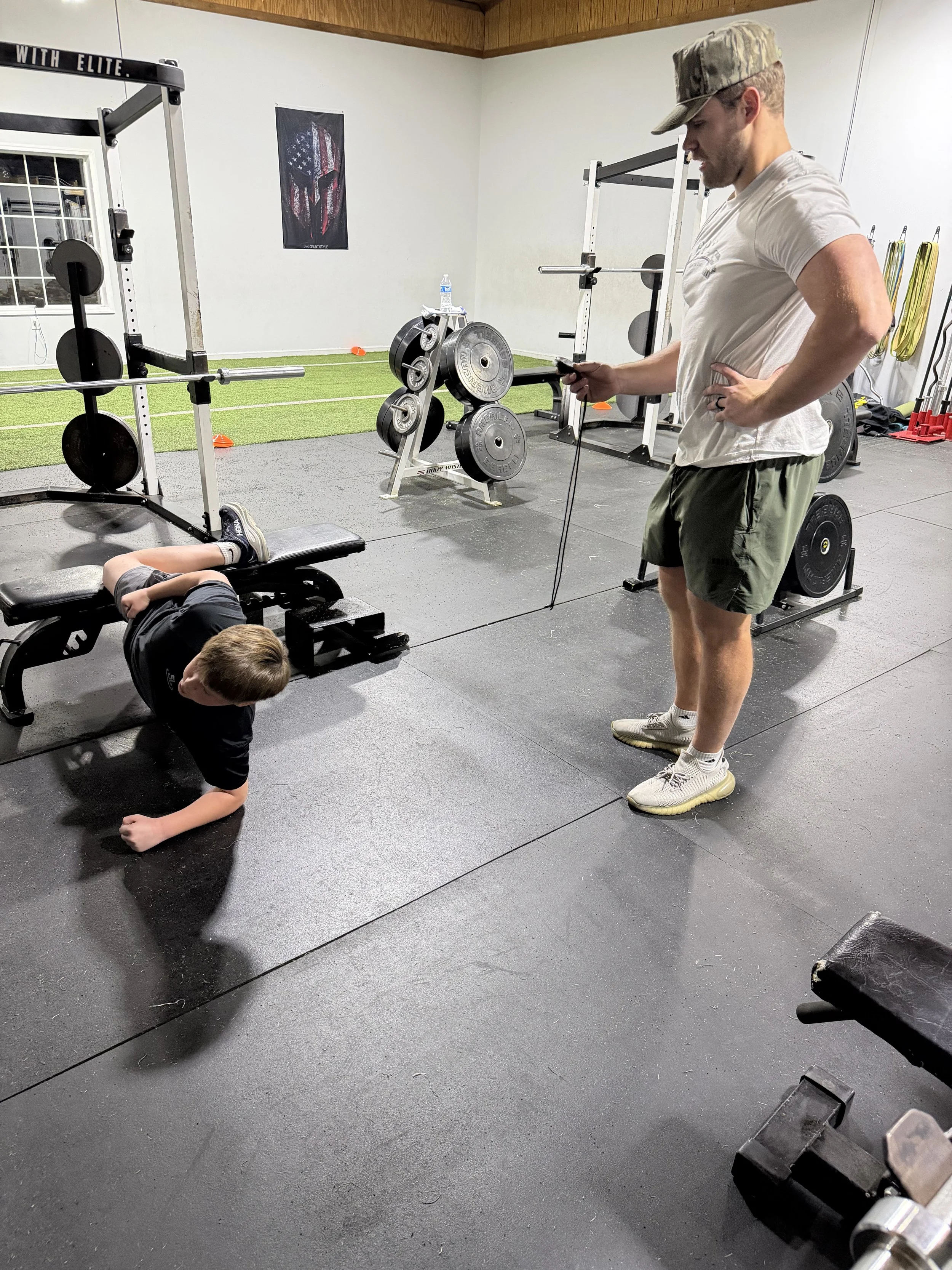 Athletic full body training.