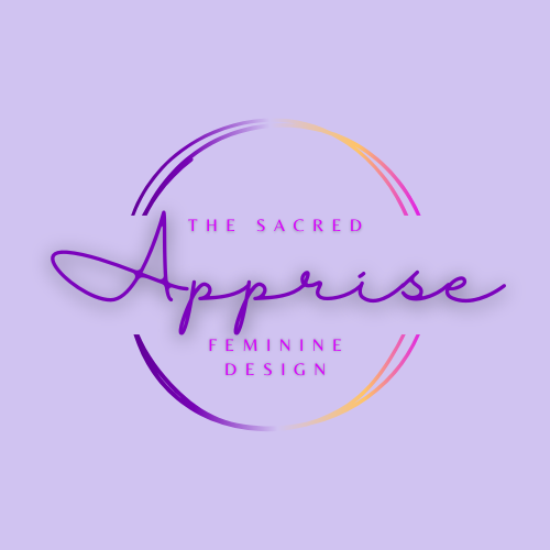 Apprise.life logo representing a women’s leadership platform integrating Sacred Feminine Design, soul-aligned strategy, and conscious business growth.