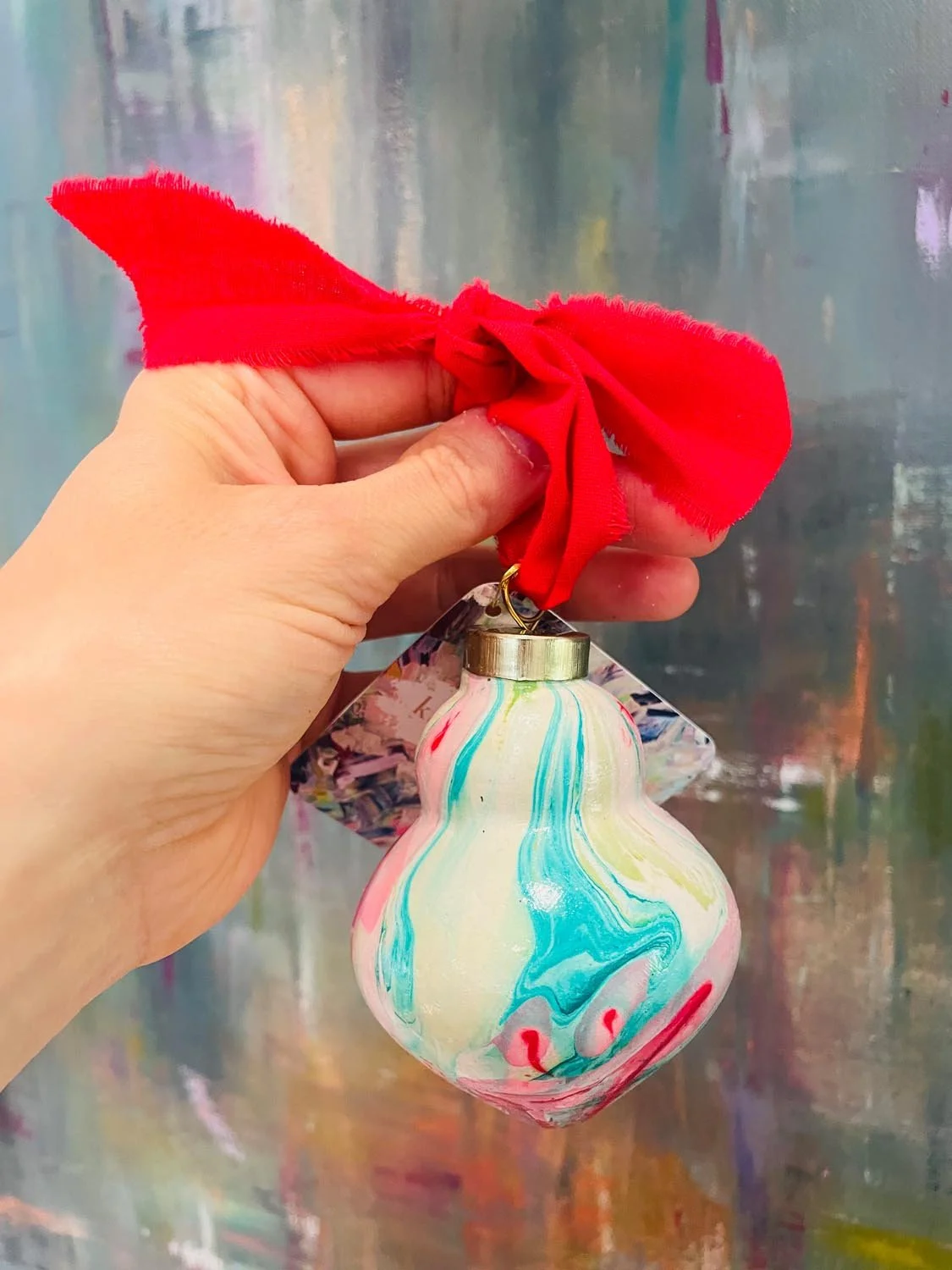 Ornament: Pear Bulb #58 (2025)