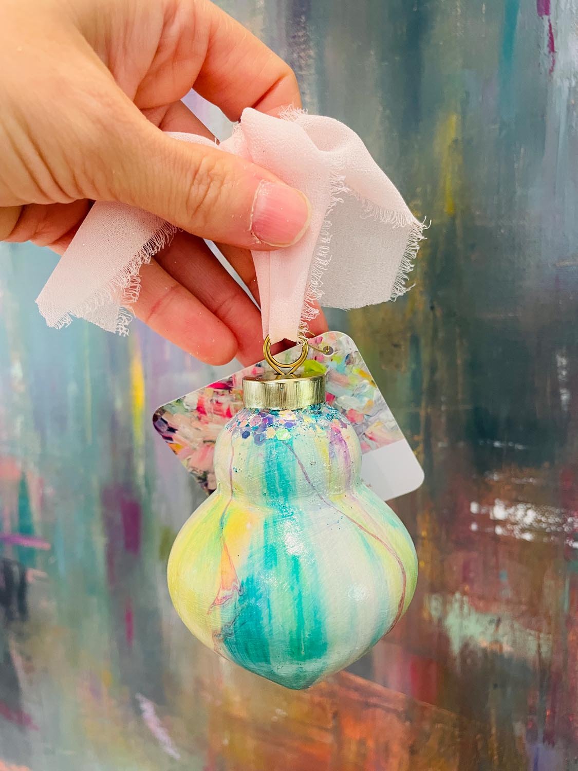 Ornament: Pear Bulb #63 (2025)