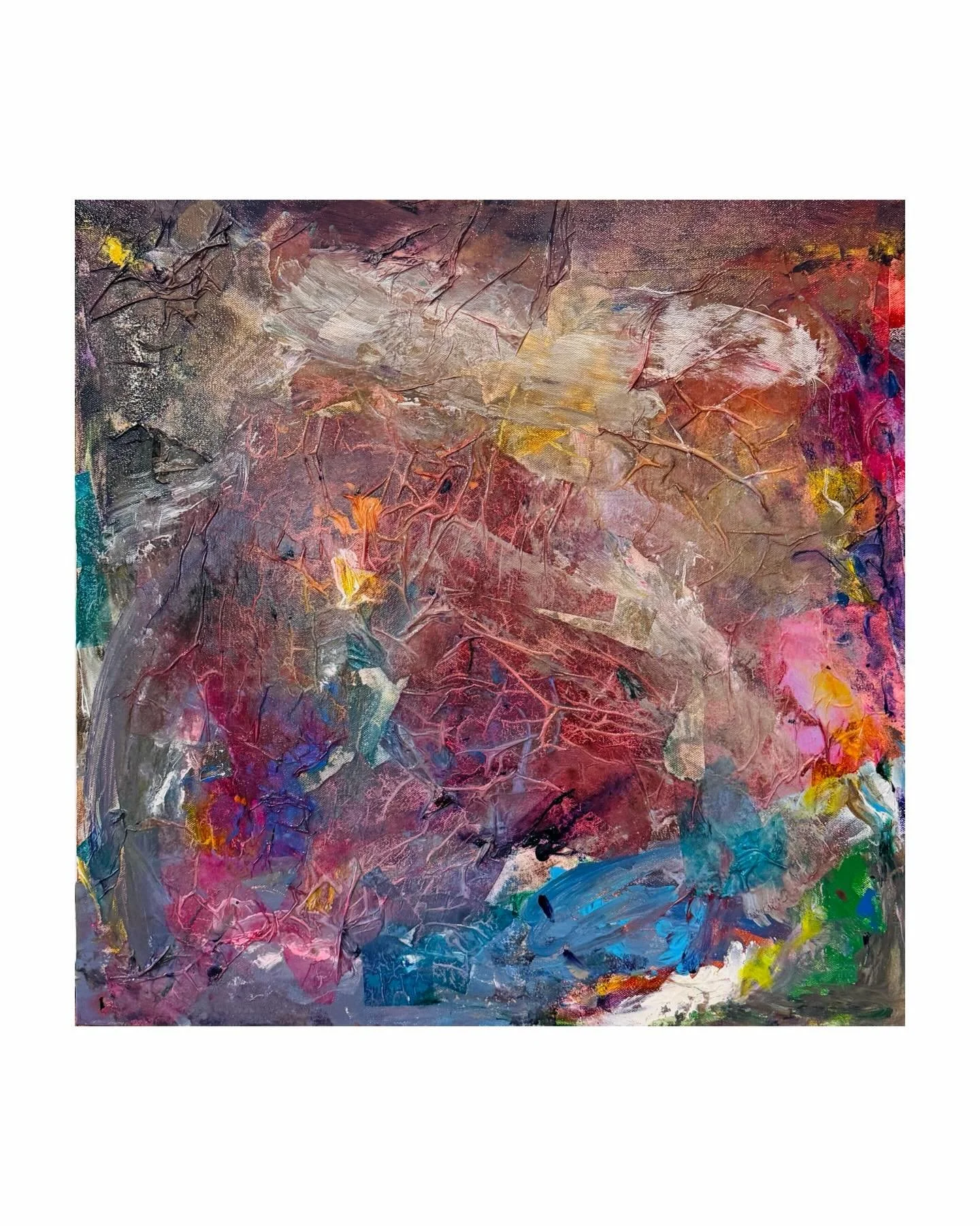 24x24 &ldquo;Night Sky&rdquo; mixed media kids collaboration with W and B. 

Here&rsquo;s the story behind it: This month I got to work with W (8) and B (5) to create a one of a kind piece of artwork for their home while also supporting a great cause