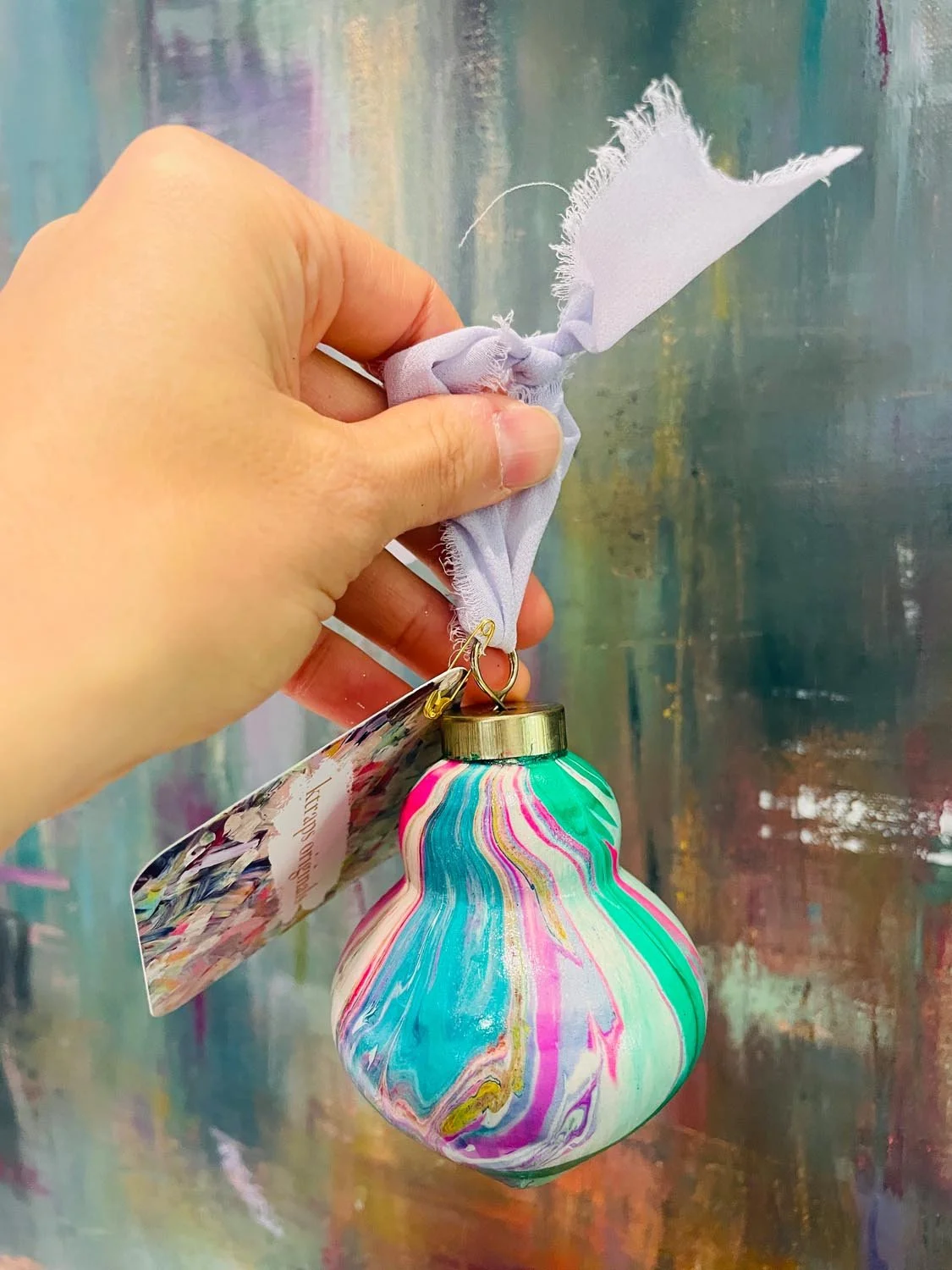 Ornament: Pear Bulb #42 (2025)