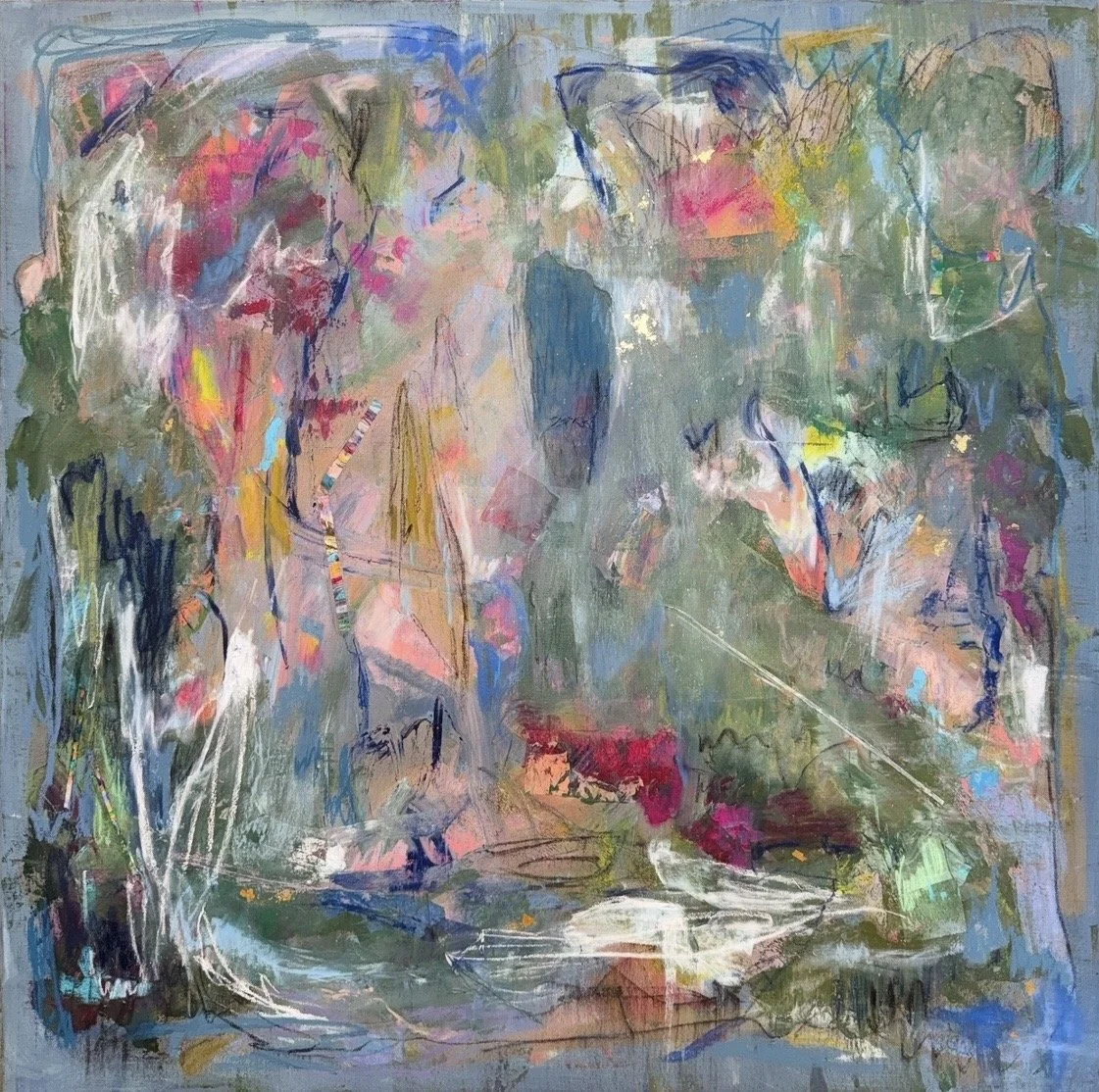 "Three Ring Circus"
Mixed Media
36 x 36 in
c. September 2026