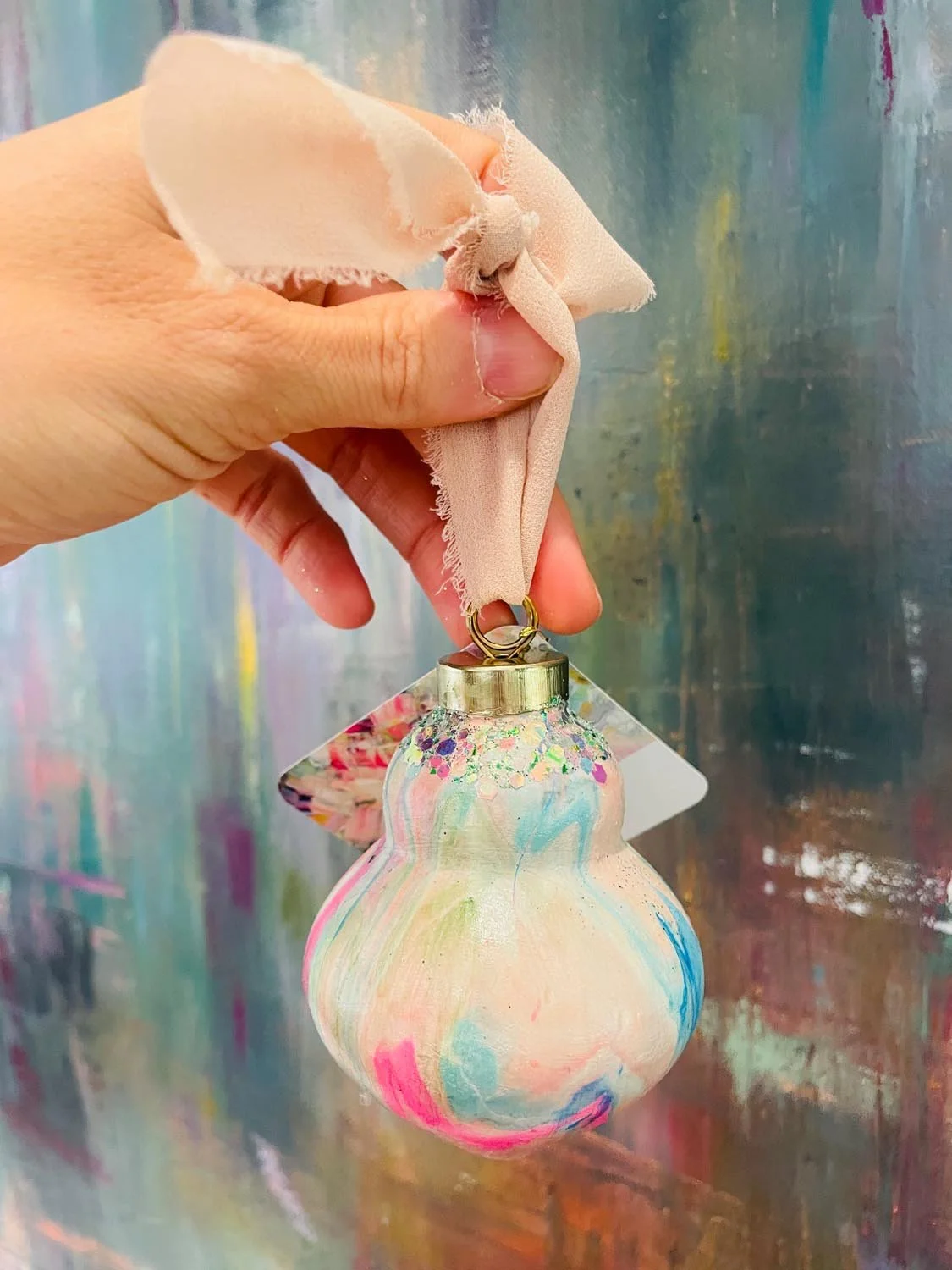 Ornament: Pear Bulb #56 (2025)