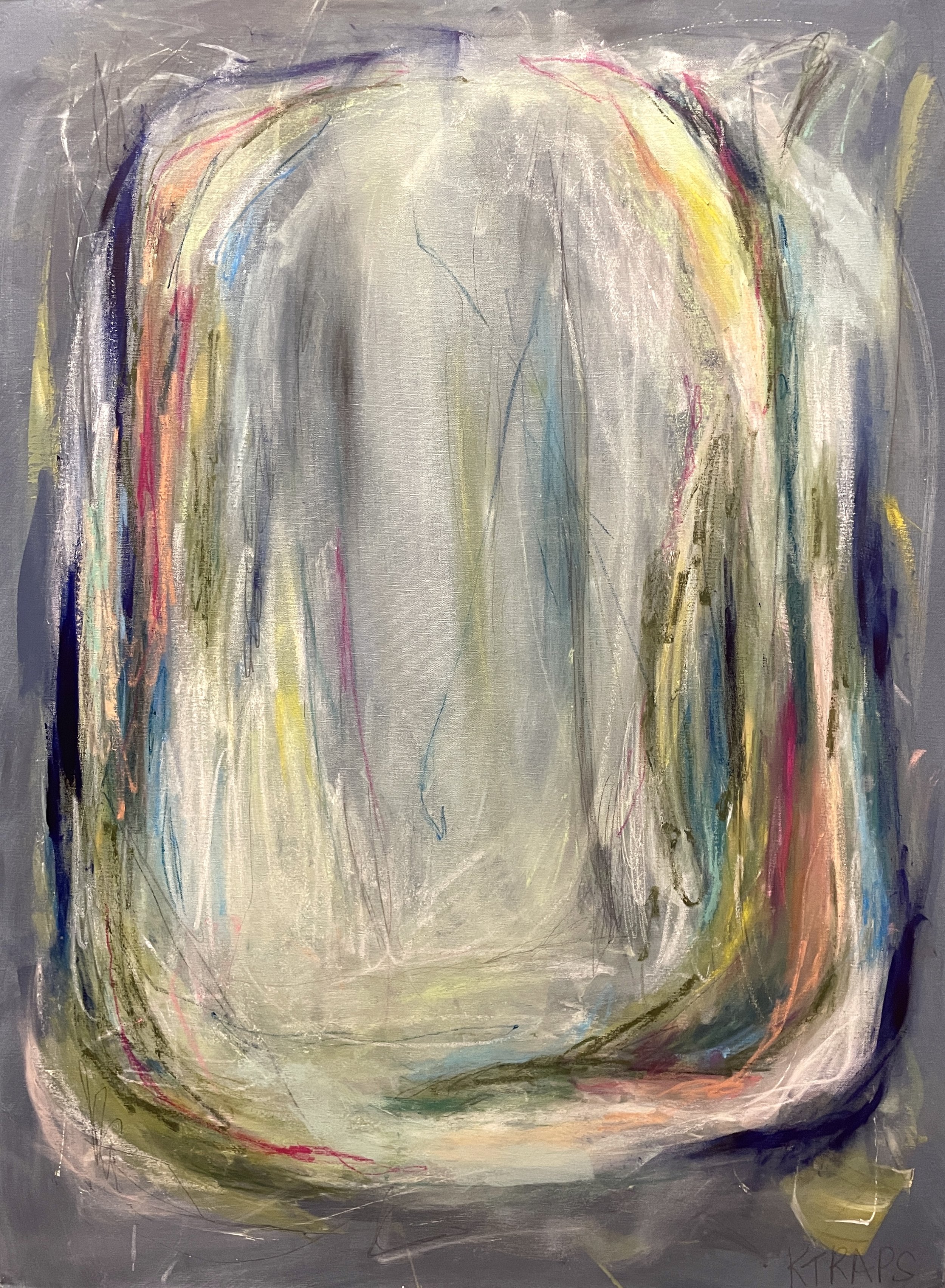"Hot Blue Flame"
Mixed Media
48 x 36 in
c. December 2025