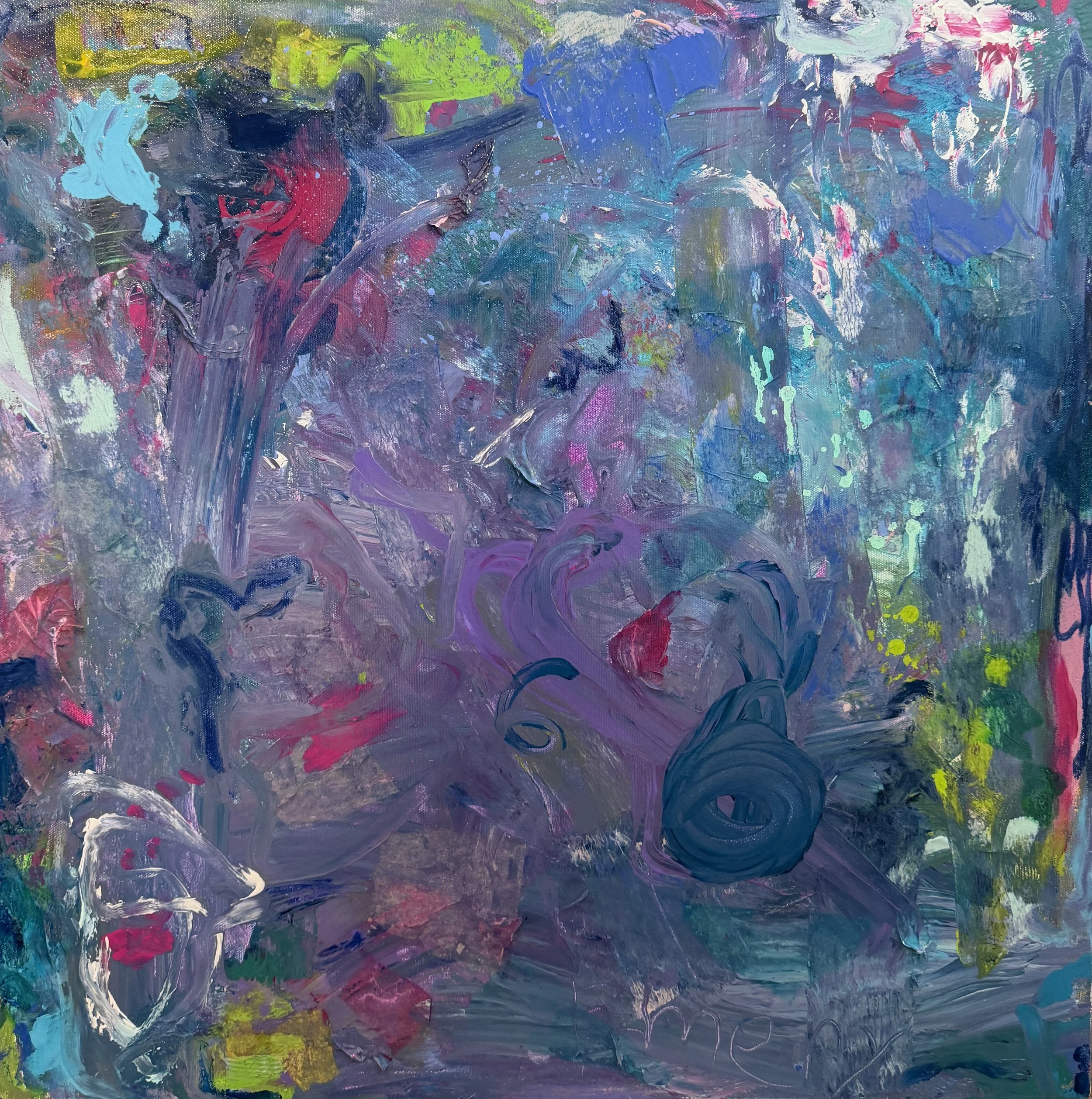 "Rainbow Hide and Seek"
Collaboration with Emery
Mixed Media
24 x 24 in
c. March 2026