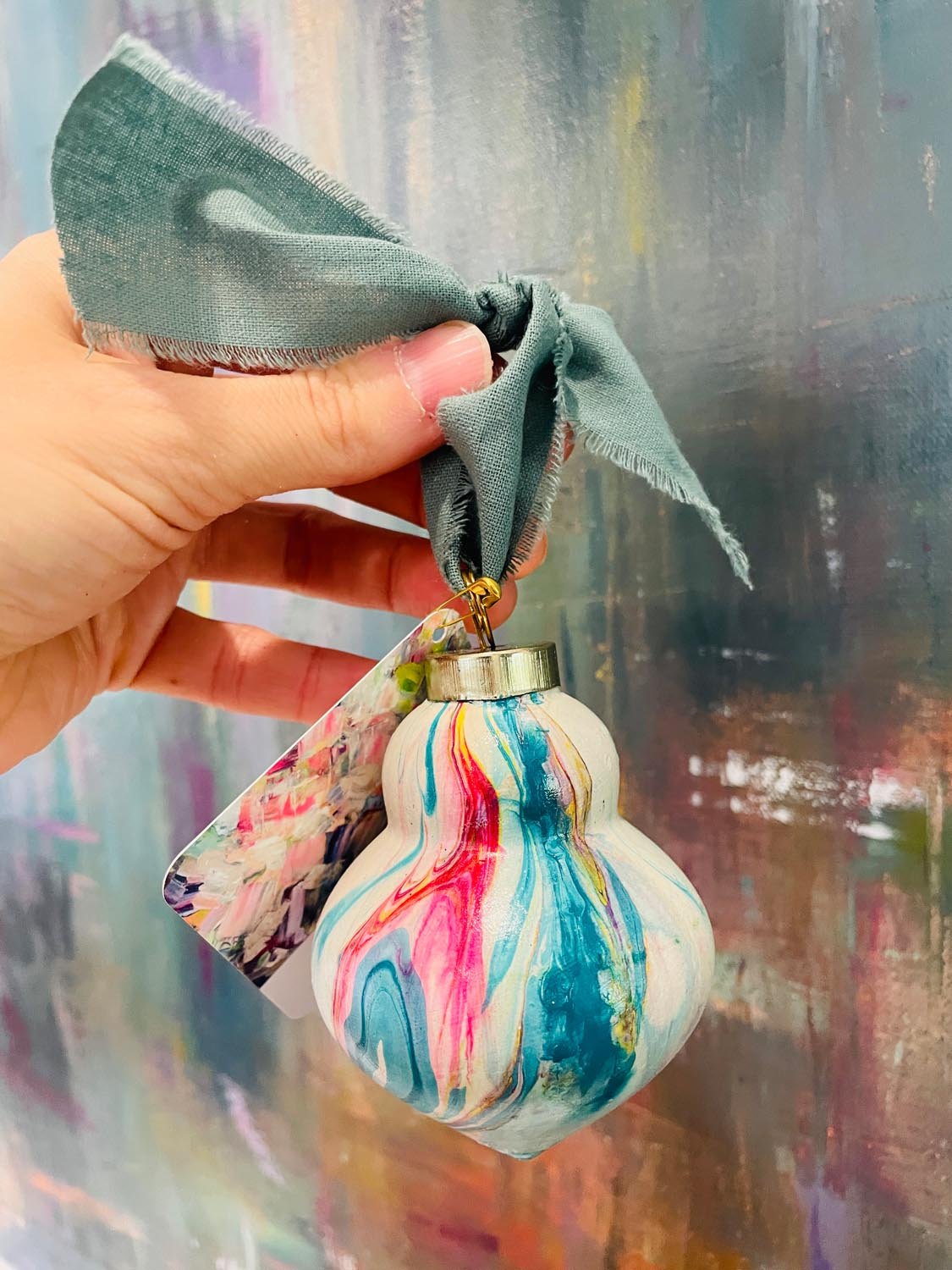 Ornament: Pear Bulb #44 (2025)