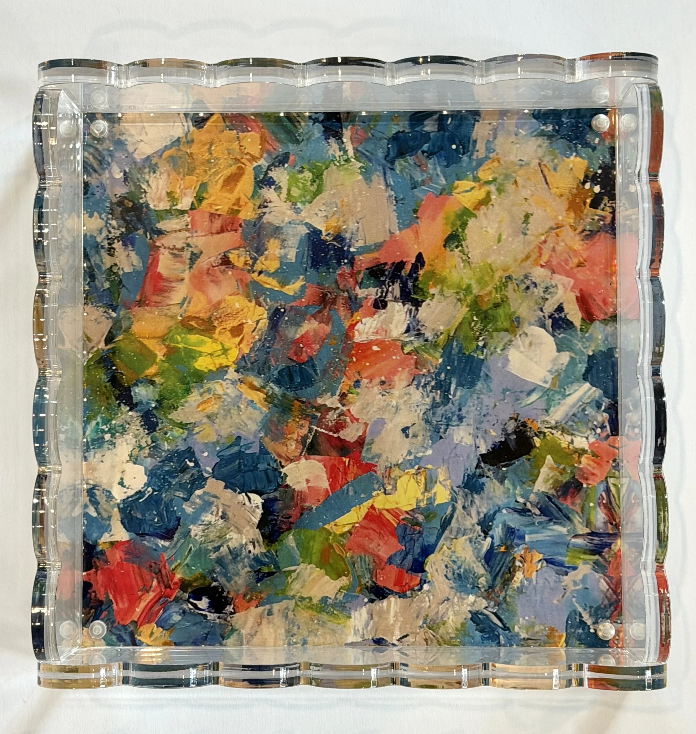 Note in Blues - Art Print Tray
