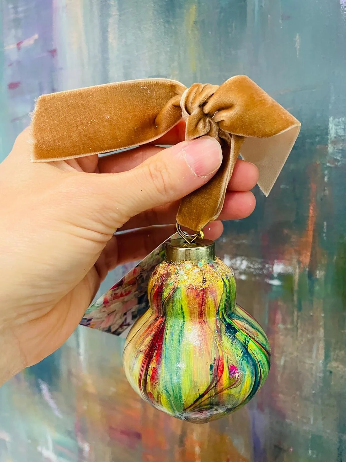 Ornament: Pear Bulb #37 (2025)