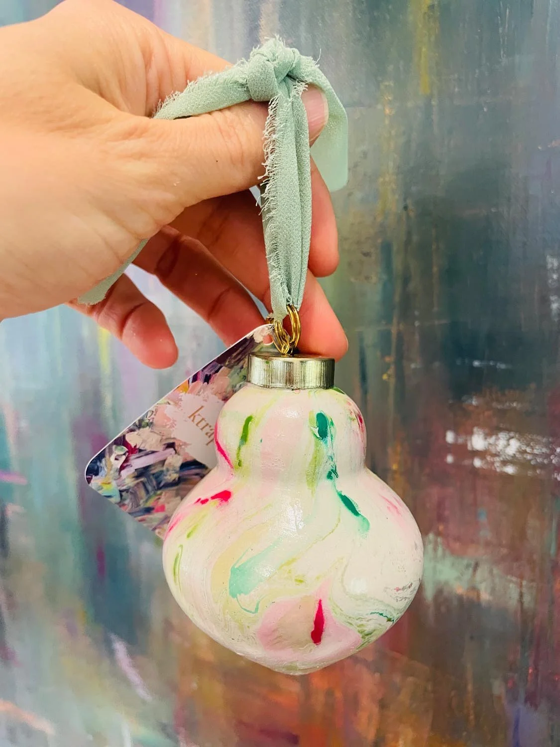 Ornament: Pear Bulb #47 (2025)