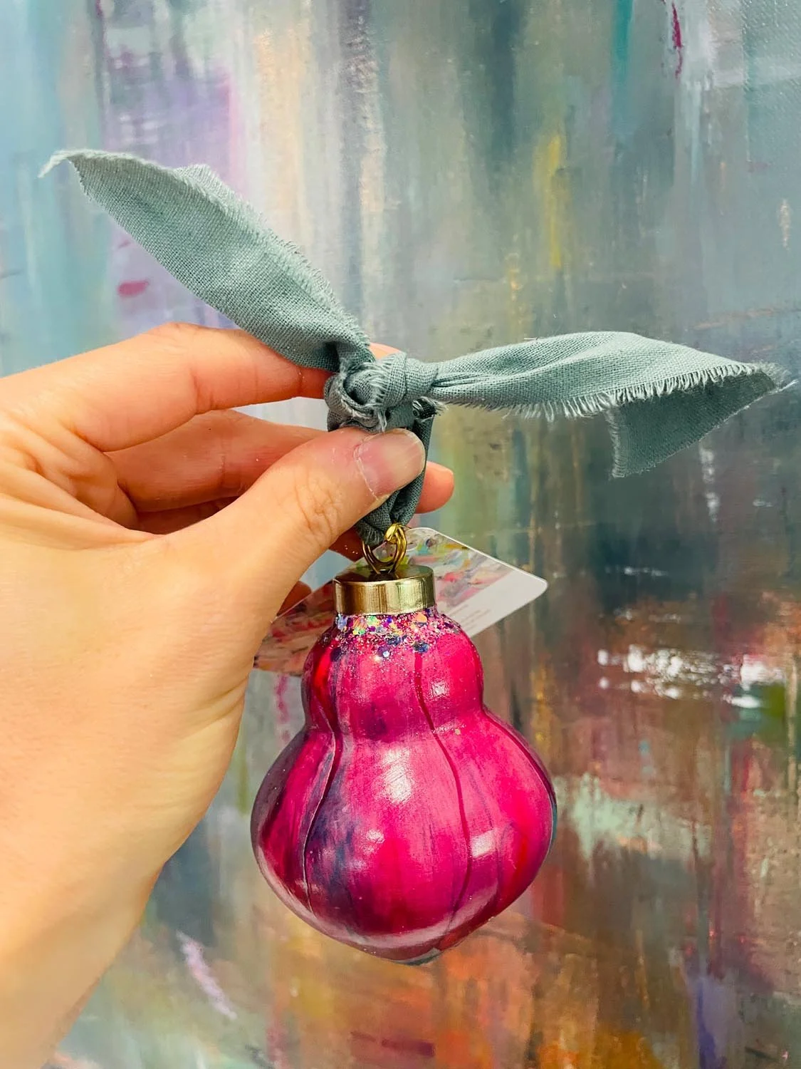 Ornament: Pear Bulb #60 (2025)