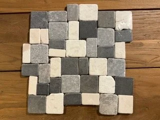 Three-Color Square Mosaic Tile