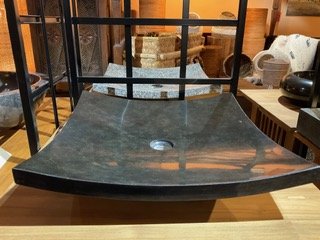 Gray or Black Square Low Profile Sink