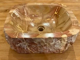 Red Marble Sink