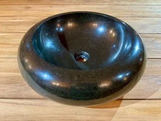 Black Andesite Round Sink