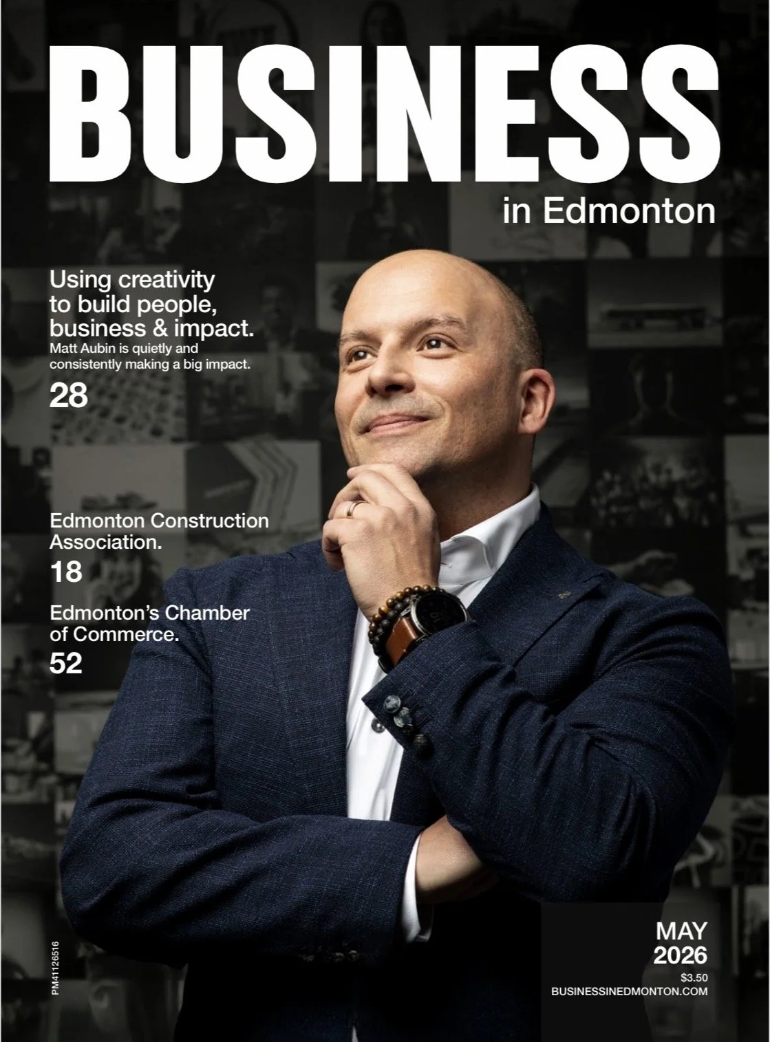 Matt Aubin Featured on the Cover of Business in Edmonton