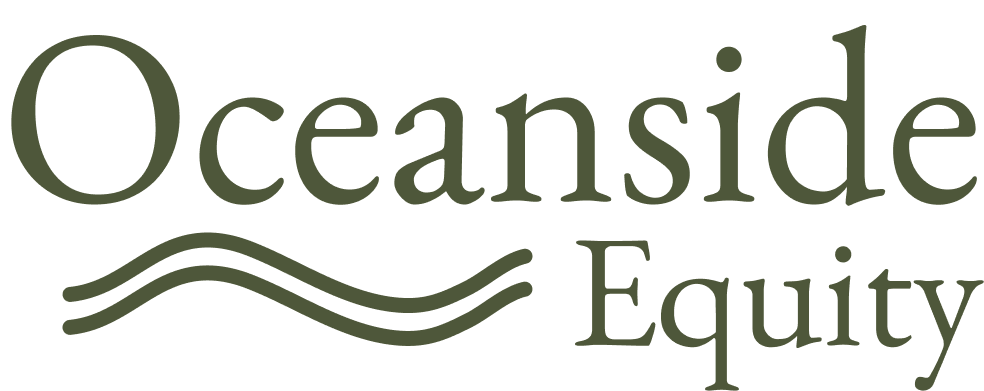 Logo of Oceanside Equity with stylized wave design.
