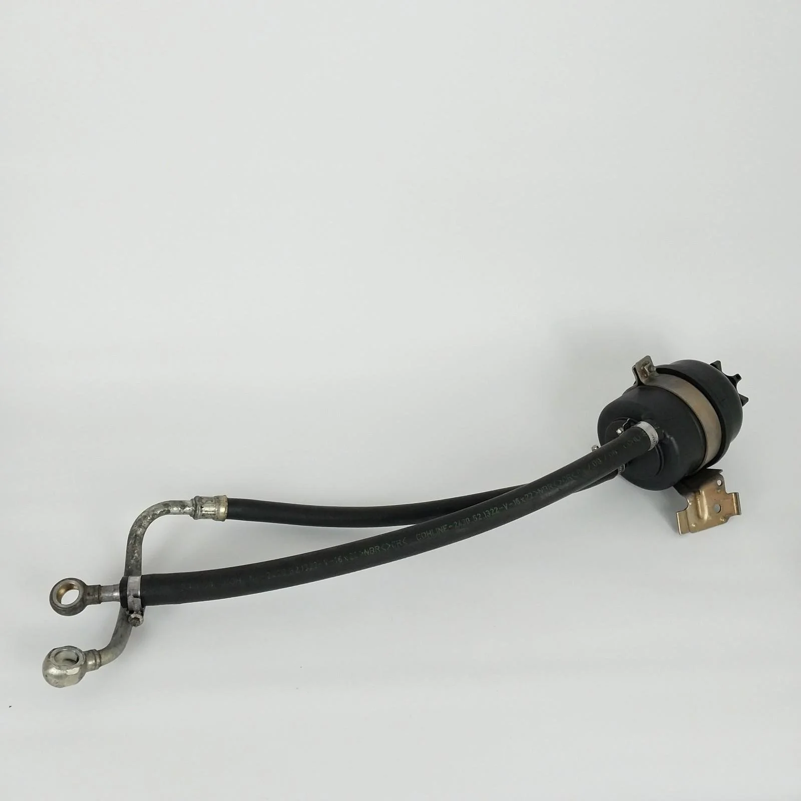 BMW E30 Power Steering Fluid Reservoir Tank Mounting Bracket & Lines