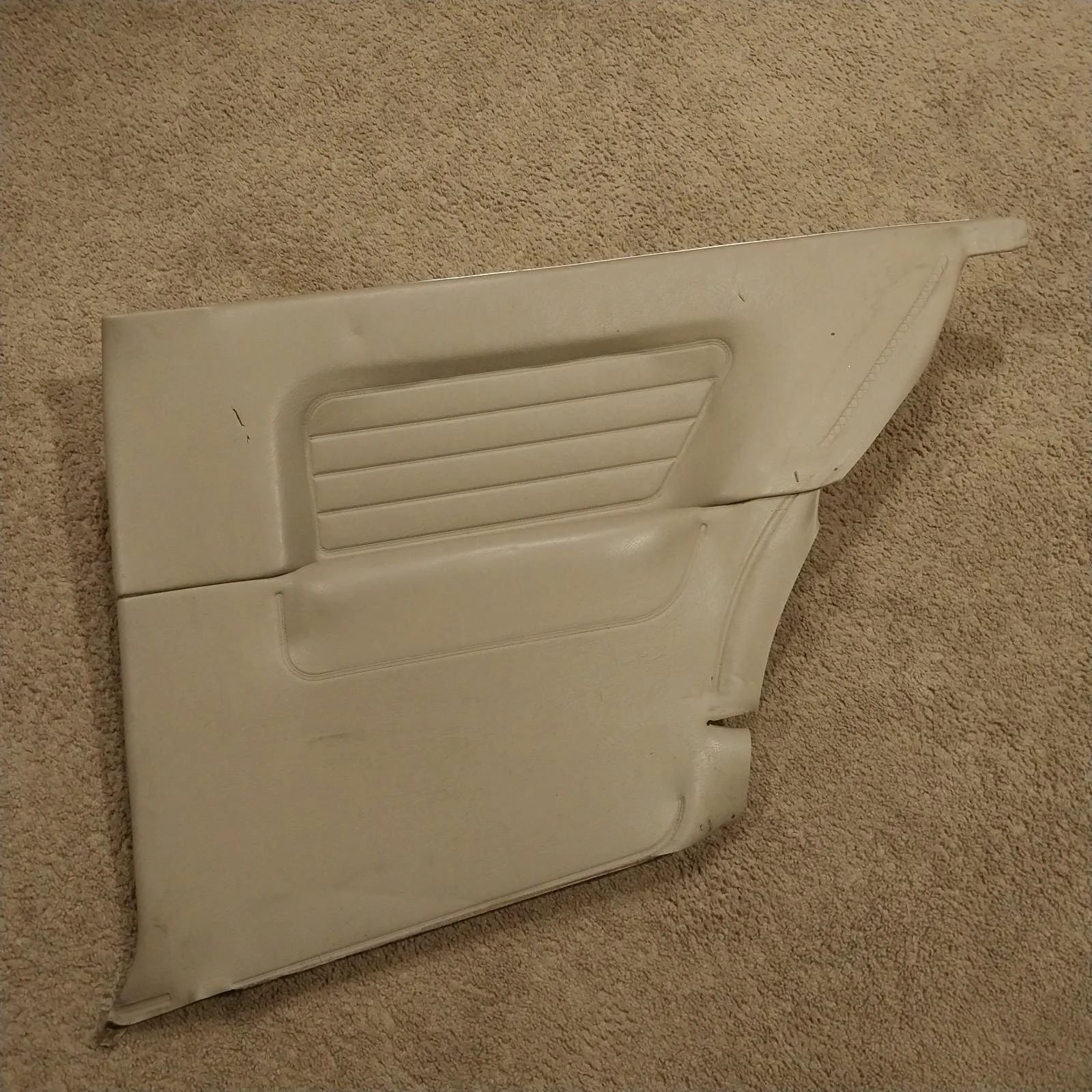 BMW E30 Coupe Rear Interior Card Panel Right Passenger Side Tan Beige