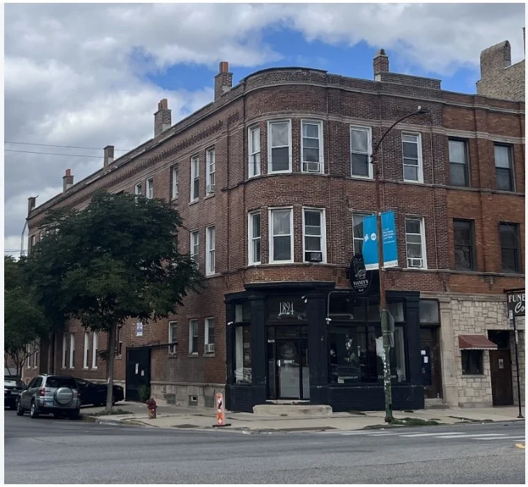 Three-story masonry mixed-use building on S. Ashland Avenue in Chicago, under full gut renovation