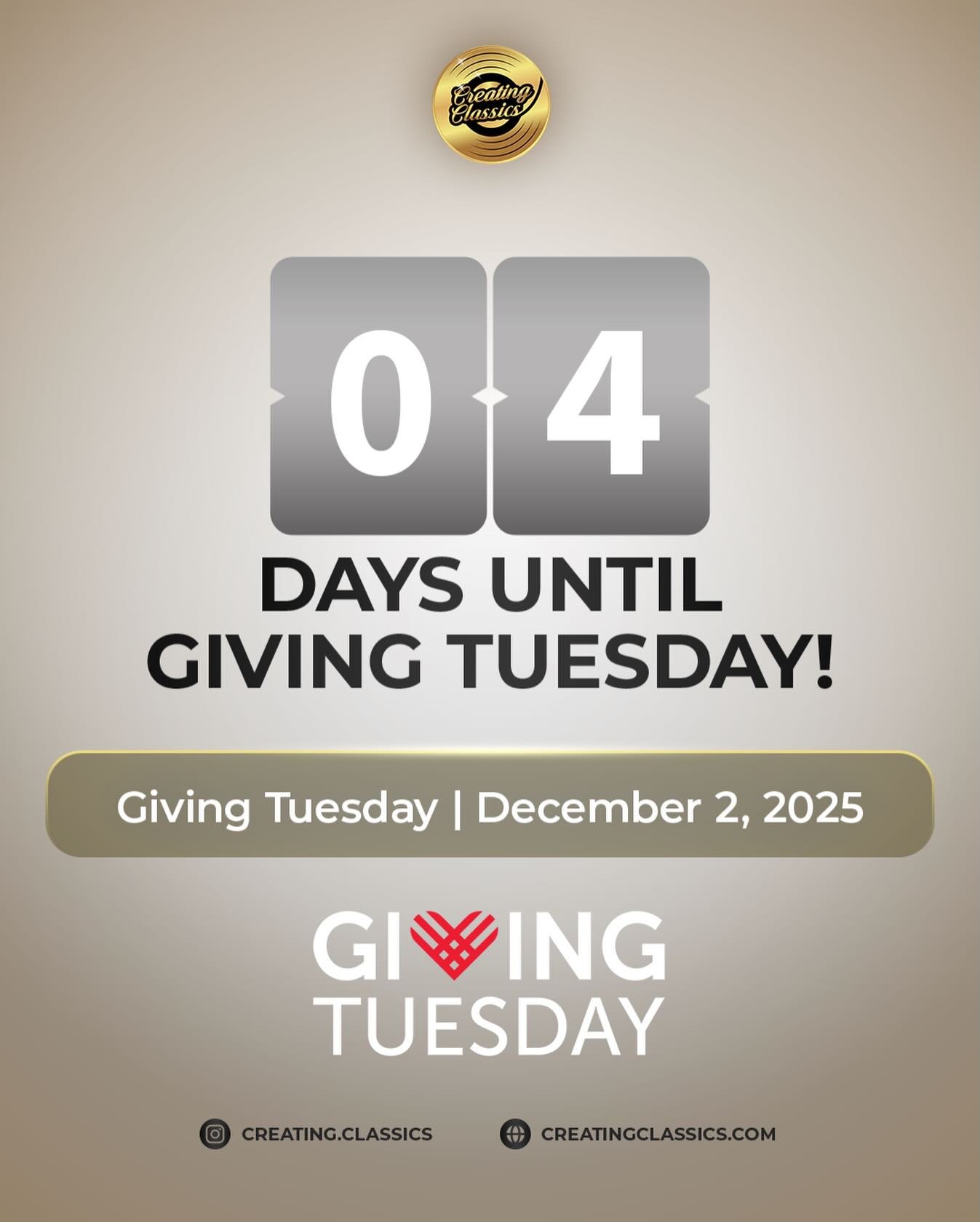 Giving Tuesday is in 4 days! 💛🎗️🎶

We&rsquo;re building space, support, and opportunities for the next wave of student creators and emerging music talent.🎶

Help us support emerging student creators + young music professionals! To support our mis