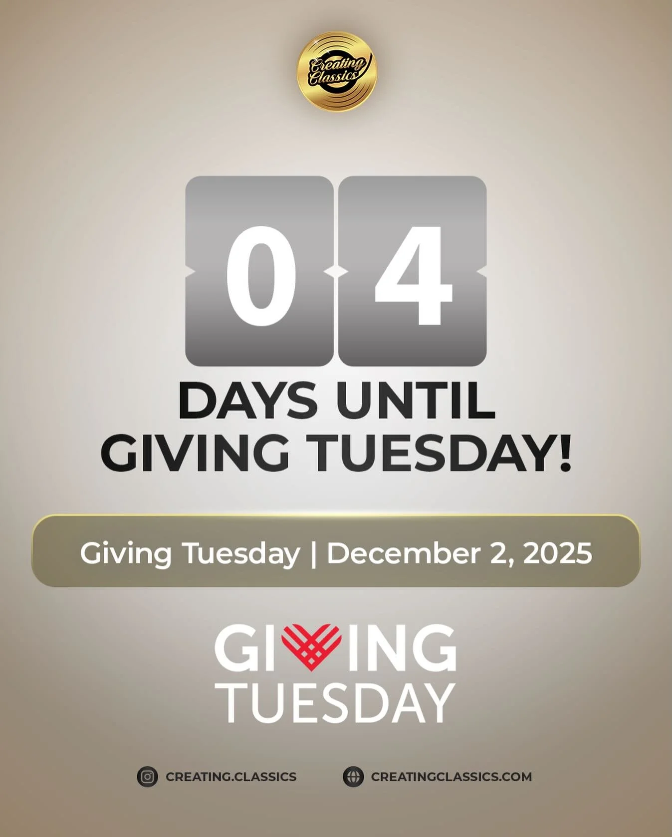 Giving Tuesday is in 4 days! 💛🎗️🎶

We&rsquo;re building space, support, and opportunities for the next wave of student creators and emerging music talent.🎶

Help us support emerging student creators + young music professionals! To support our mis