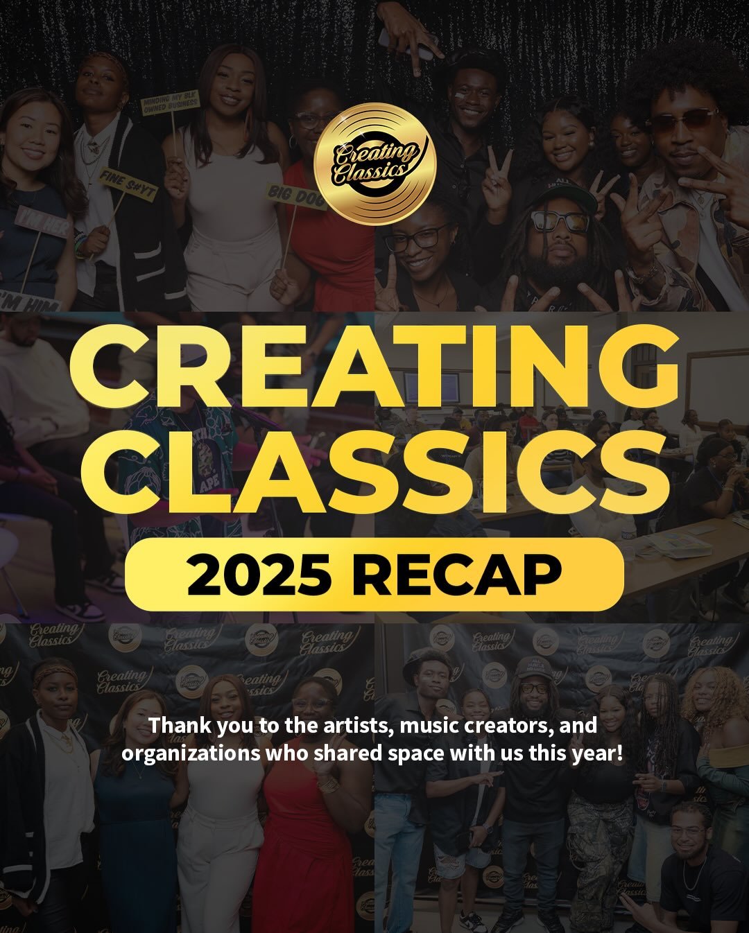 A look back at our 2025! 📀🎶
Grateful for the community and everyone who shared space with us this year. 

2026 loading&hellip; 💿 Stay tuned!

#creatingclassics #2026 #creativecommunity #musicproducers #songwriters