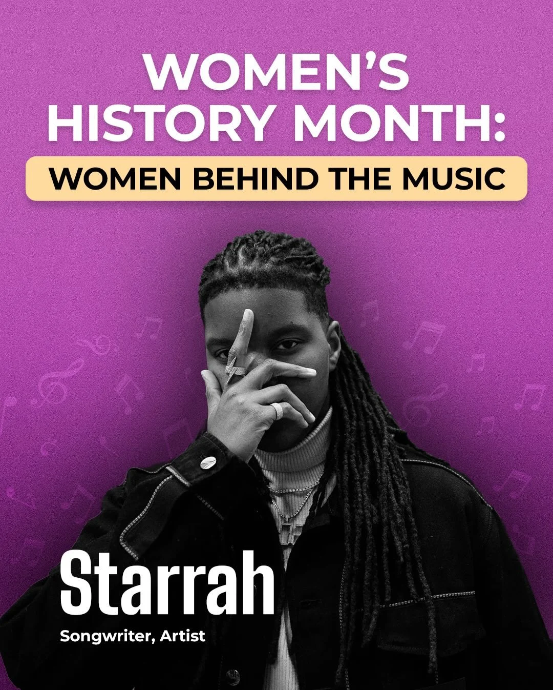 Celebrating women behind the music 💜🎶💿

Starrah, a songwriter from Rehoboth Beach, is a powerhouse behind some of the biggest records of the past decade. After graduating from Delaware State University, she moved to Los Angeles to pursue songwriti