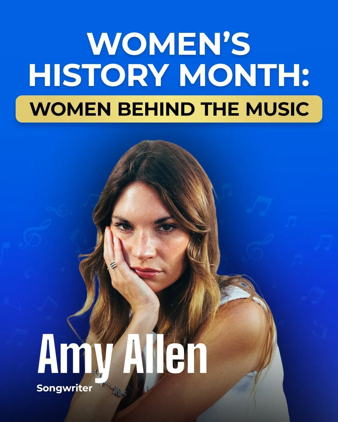 Amy Allen @amyallen is a Grammy-winning songwriter who has helped shape some of the biggest pop records in recent years. 🔥🎶

Originally from Maine, her path into music wasn&rsquo;t traditional, but her passion and persistence led her to become one 